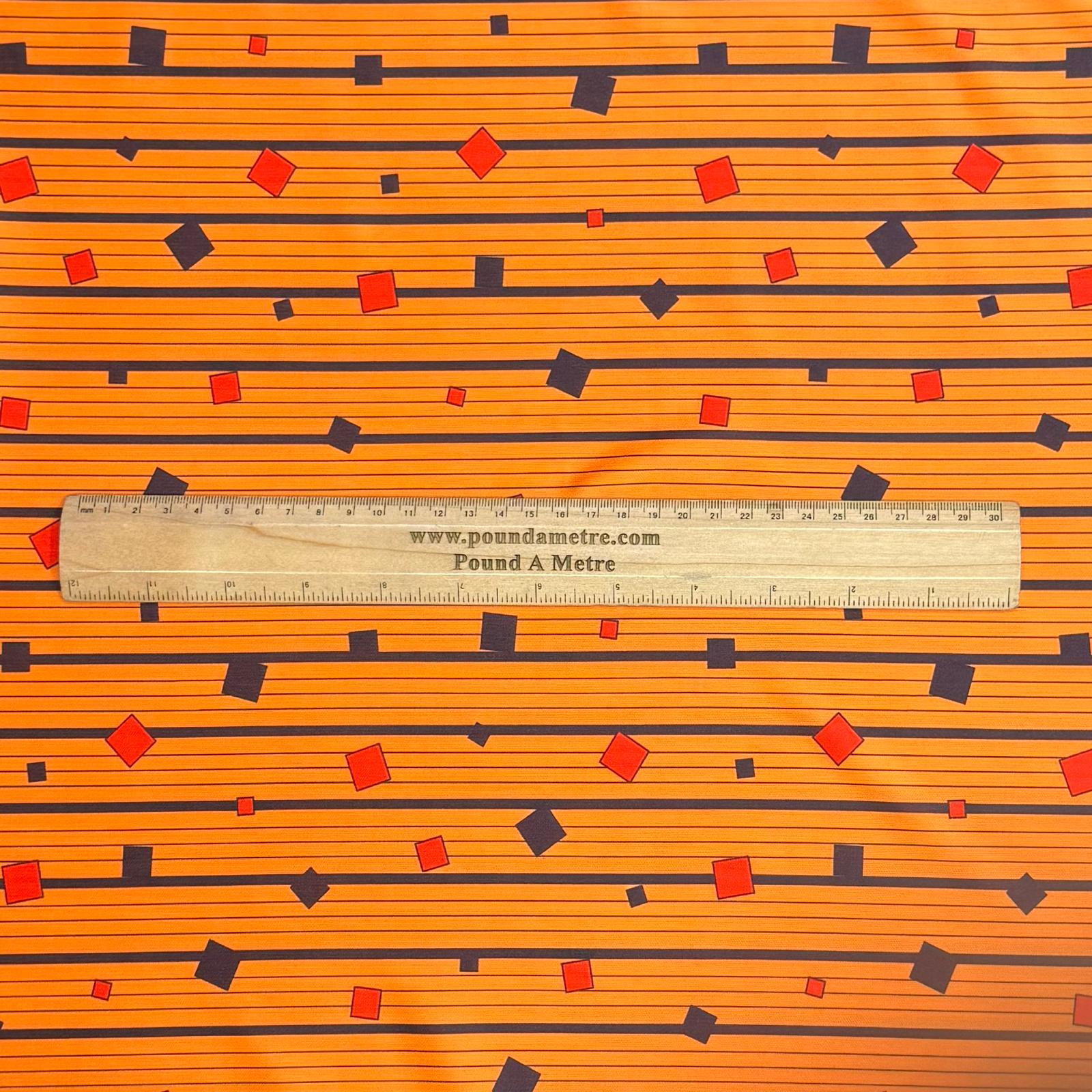 Pound A Metre 3 Metres Luxurious Printed Satin Effect Jersey 55" Wide (Falling)