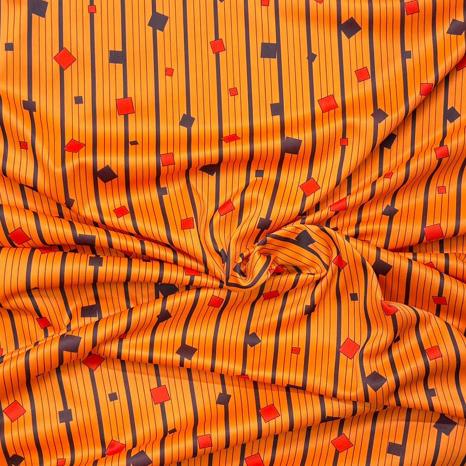 Pound A Metre 3 Metres Luxurious Printed Satin Effect Jersey 55" Wide (Falling)