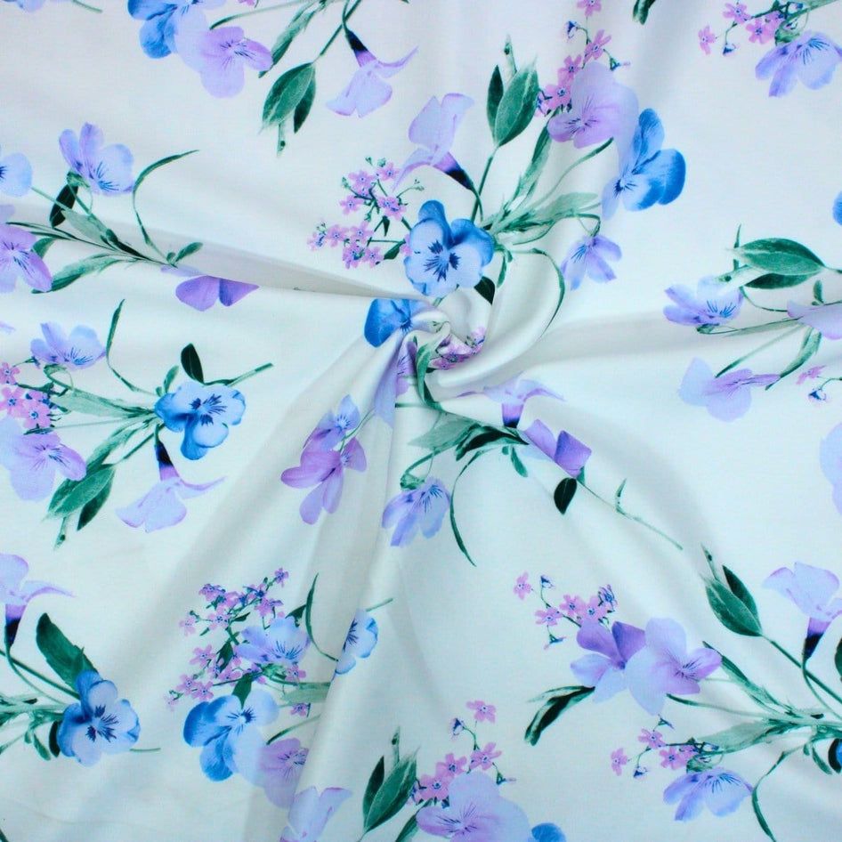 Pound A Metre 3 Metres 3 Metres Luxury Soft Ponte Scuba - 55" Wide (Ditsy)