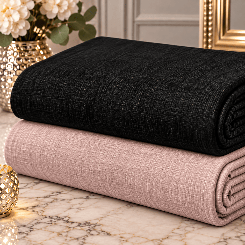 Pound A Metre 3 Metres Plain Beautiful Summer Viscose 55'' Wide (Black)