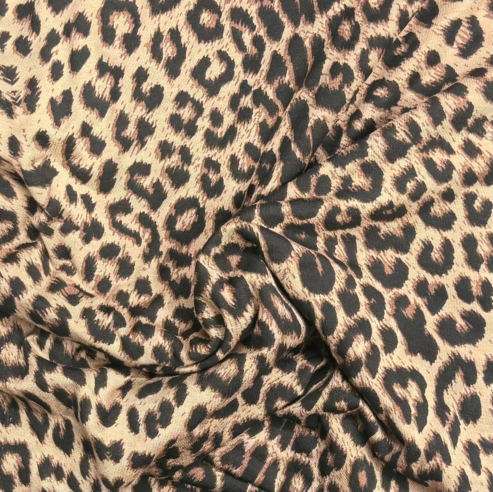 Pound A Metre 3 Metres Premium Cotton Jersey- 55'' Wide -(Cheetah)
