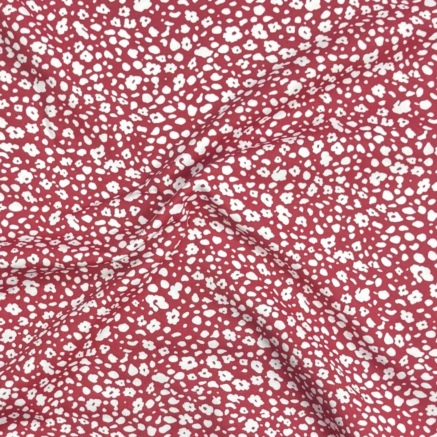 Pound A Metre 3 Metres Premium Cotton Jersey- 55'' Wide -(Red & White)