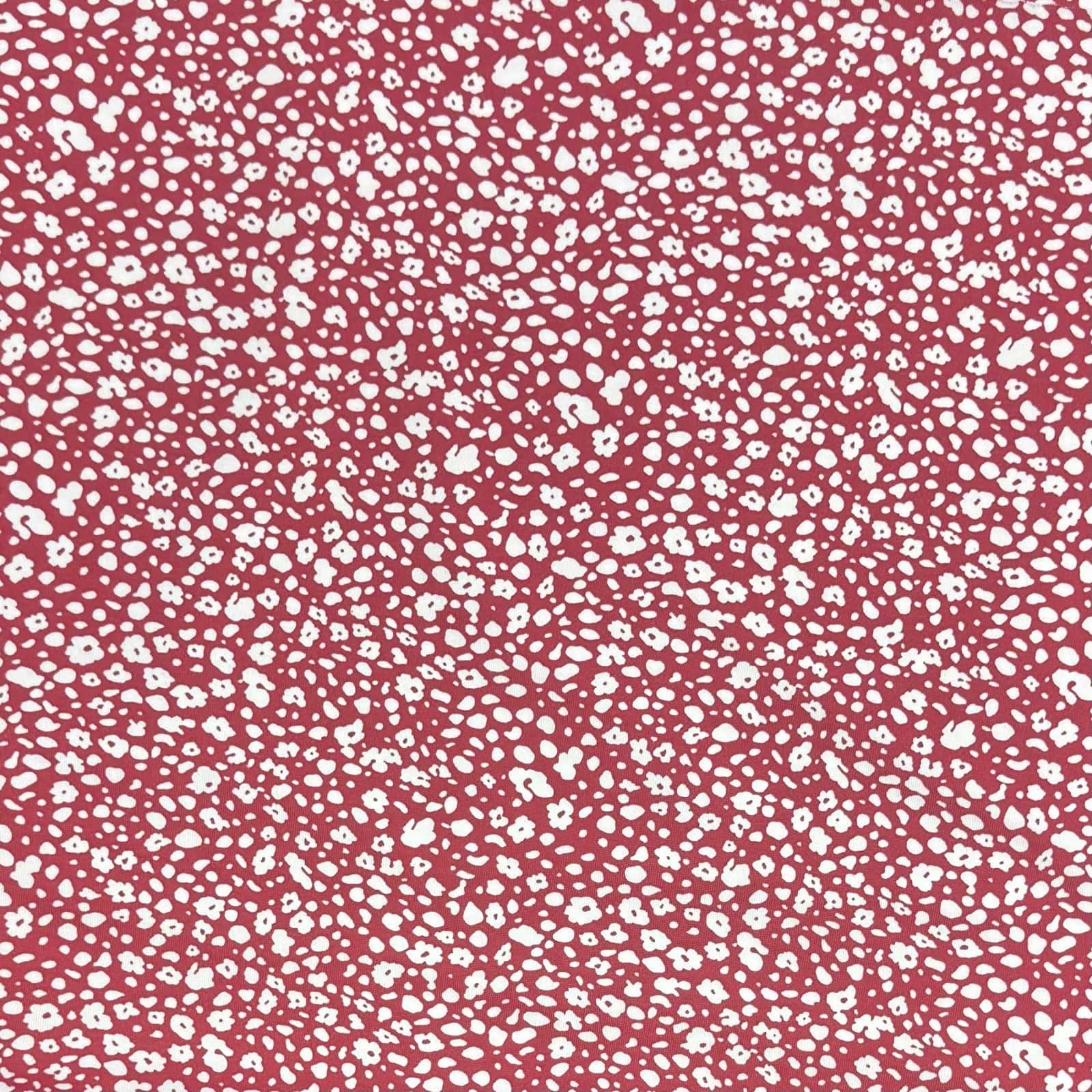 Pound A Metre 3 Metres Premium Cotton Jersey- 55'' Wide -(Red & White)