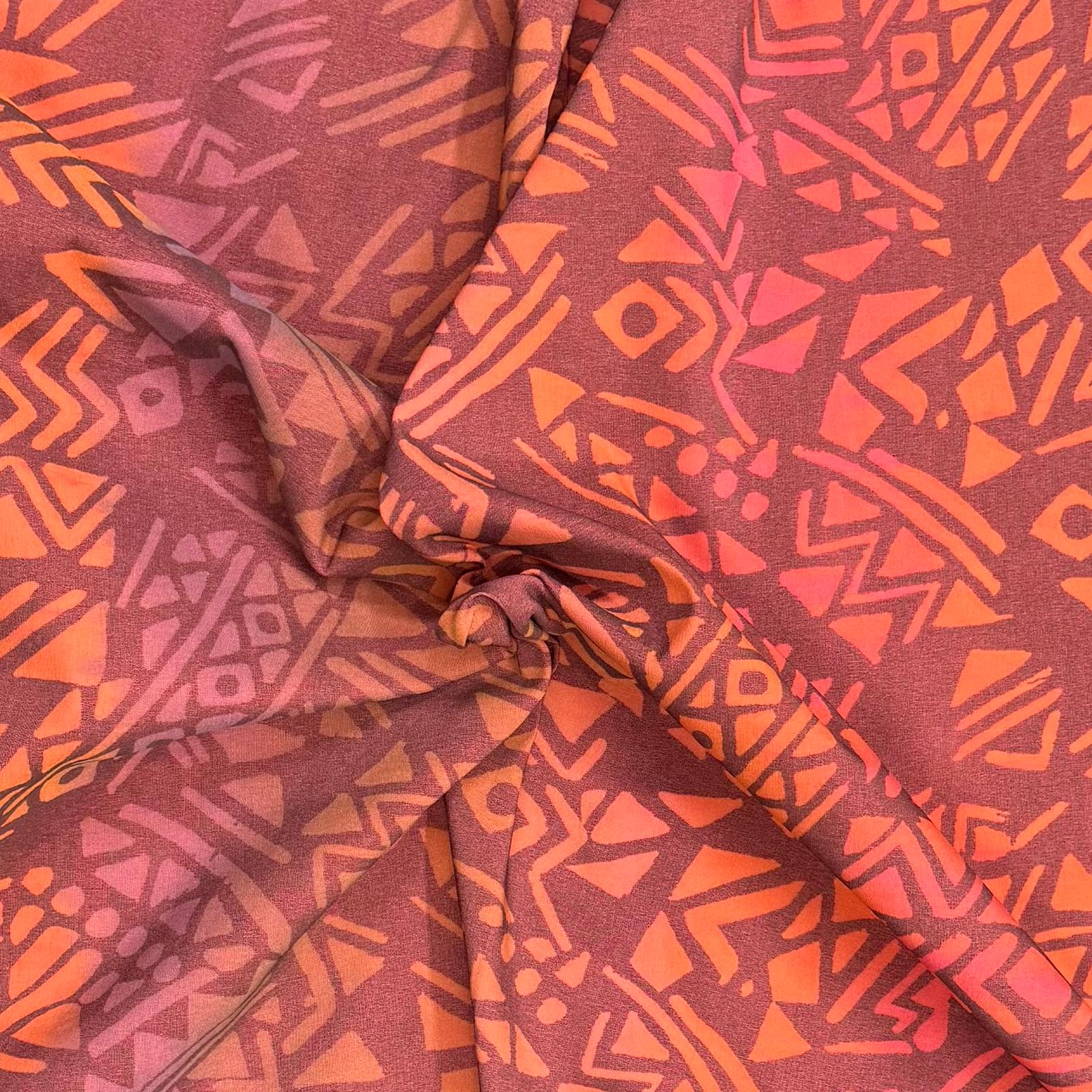 Pound A Metre 3 Metres Super Soft Printed Bengaline 55" Wide (Abstract)