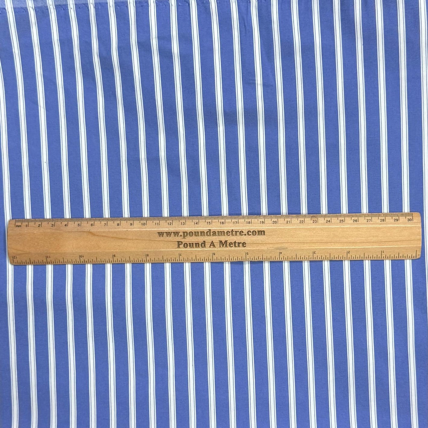 Pound A Metre 3 Metres Super Soft Printed Bengaline 55" Wide (Blue)