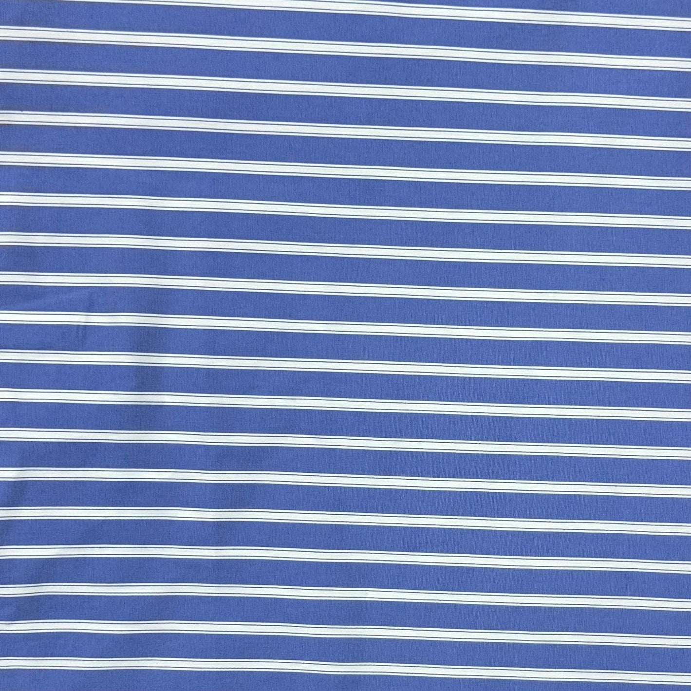 Pound A Metre 3 Metres Super Soft Printed Bengaline 55" Wide (Blue)