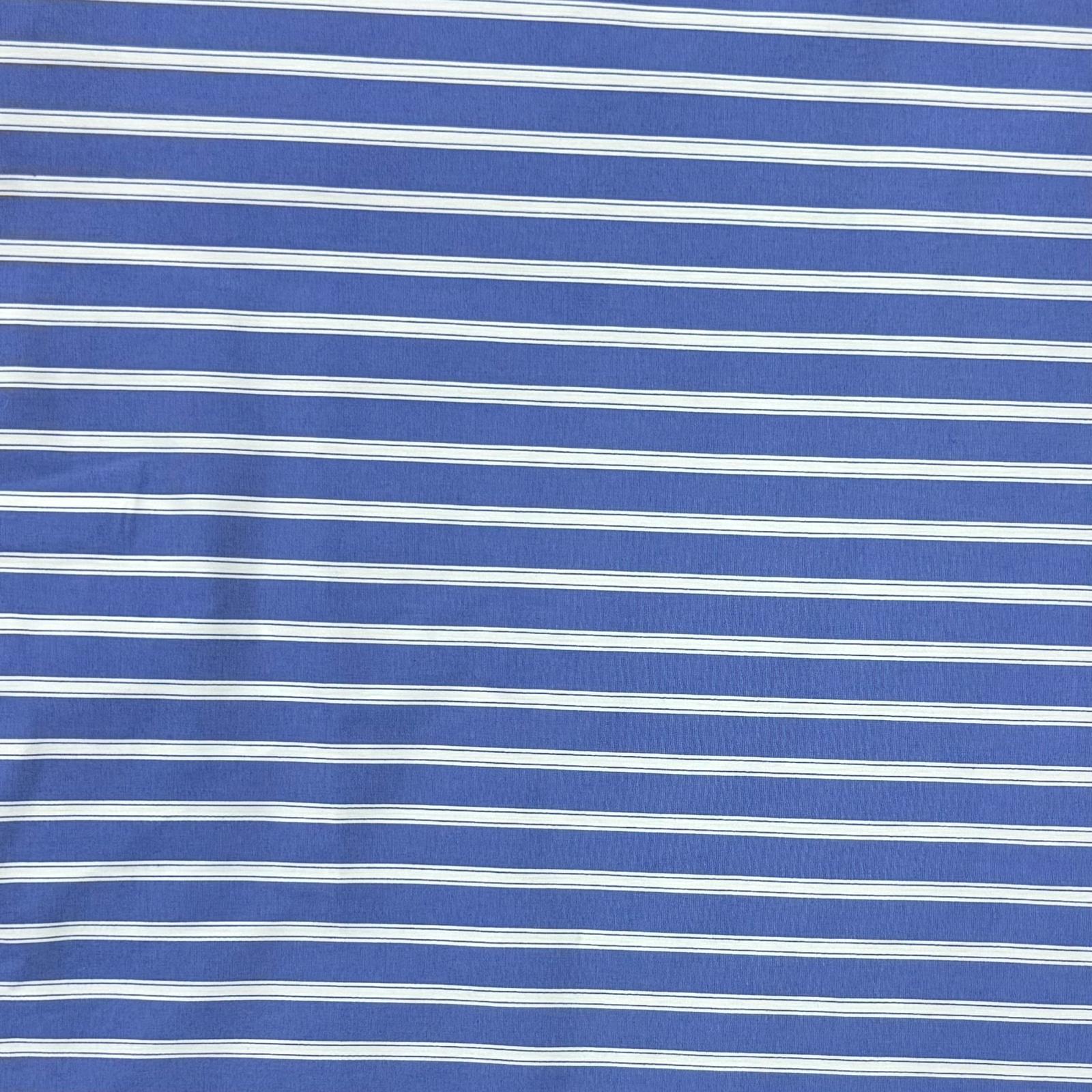 Pound A Metre 3 Metres Super Soft Printed Bengaline 55" Wide (Blue)