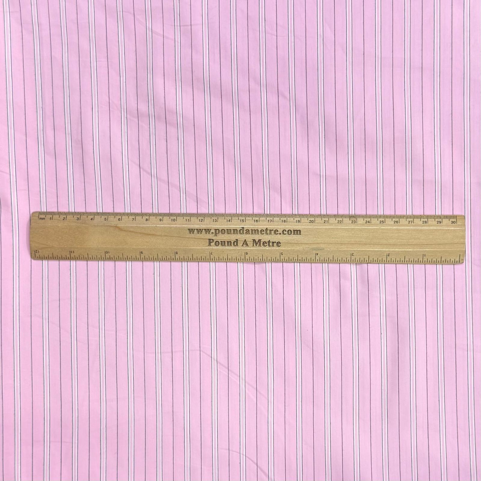 Pound A Metre 3 Metres Super Soft Printed Bengaline 55" Wide (Pink)