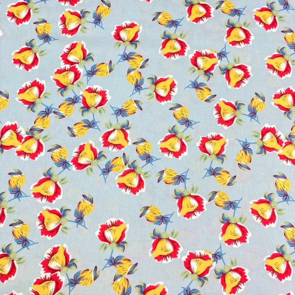 3 Metres, Printed Viscose, 'Bulb' - 55" Wide