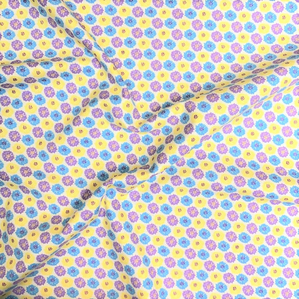 Meadow Collection, Printed Digital Cotton, 'Daisy' - 45" Wide