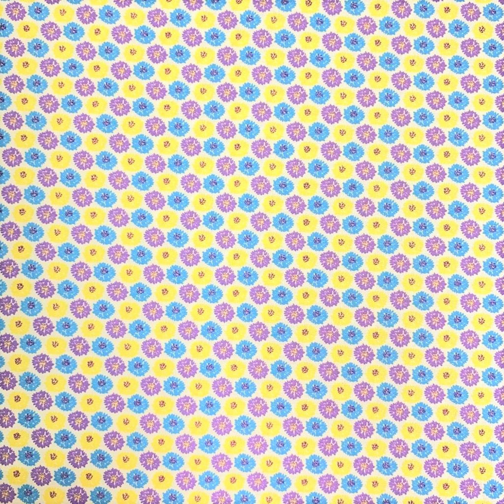 Meadow Collection, Printed Digital Cotton, 'Daisy' - 45" Wide