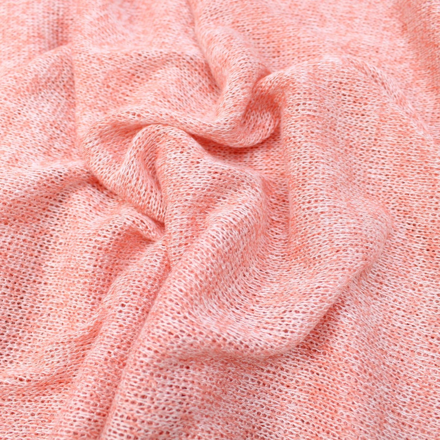 3 Metres Cuddle Knit Jersey, 'Coral ' - 55" Wide