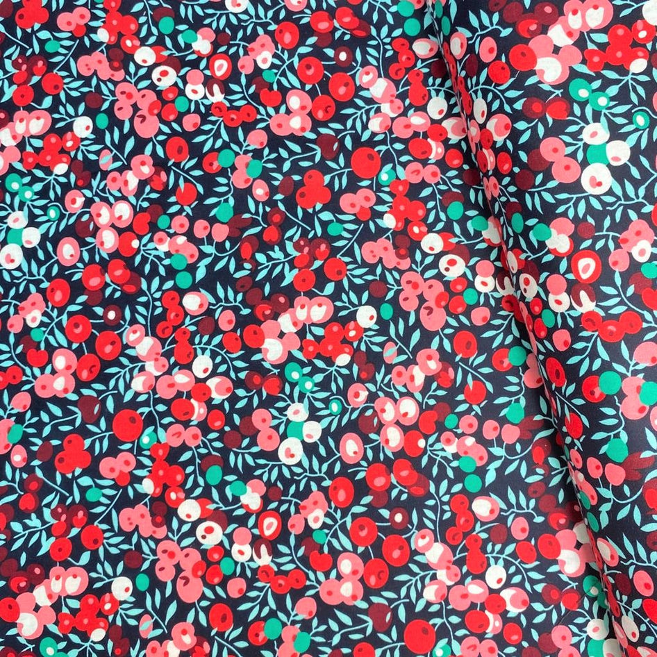 Per Metre Premium quality Digital Cotton, 'Cherries' - 45" Wide