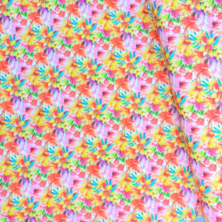 Per Metre Premium quality Digital Cotton, 'Flowers' - 45" Wide