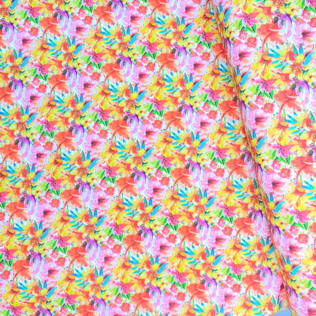 Per Metre Premium quality Digital Cotton, 'Flowers' - 45" Wide