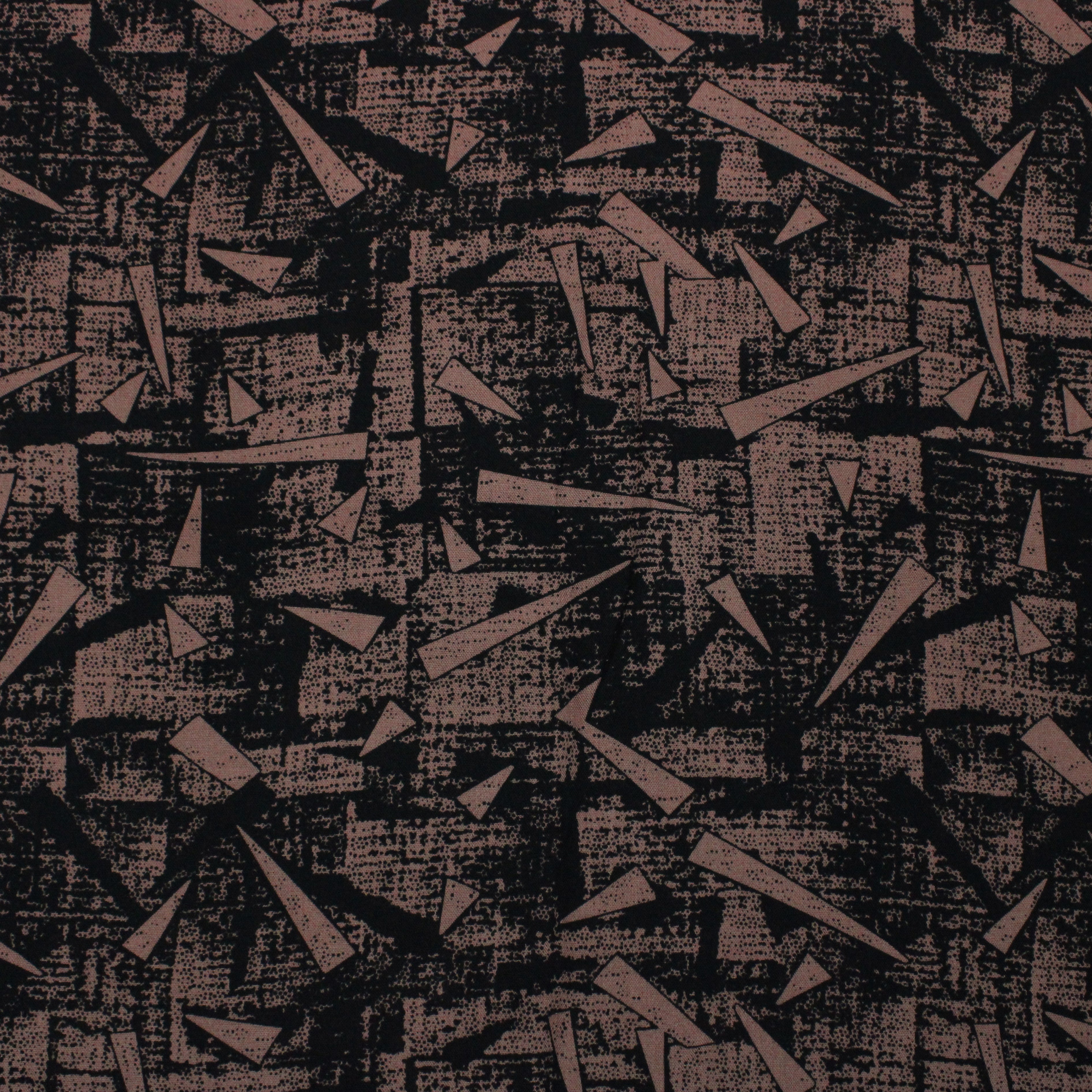 Premium Viscose Fabric, 'BLACK & BROWN' - 55" Wide (3 Metres)