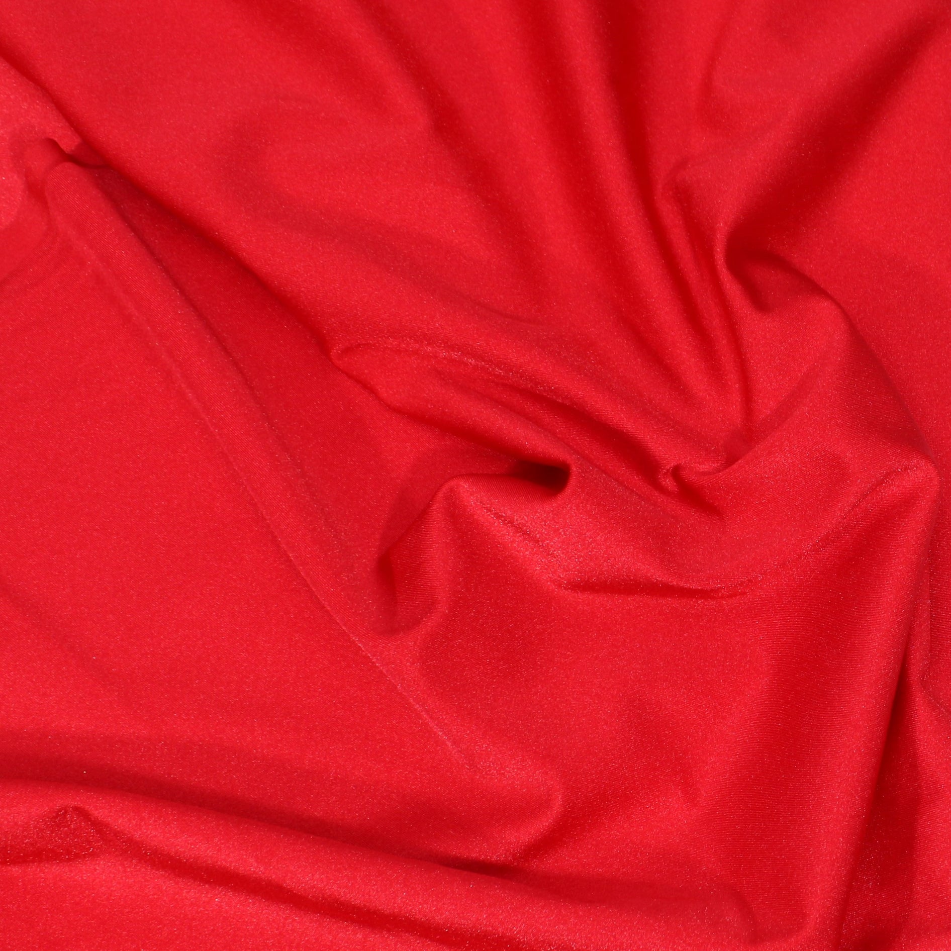 Per Metre, Super Soft Shiny Lycra, 'RED' - 55" Wide