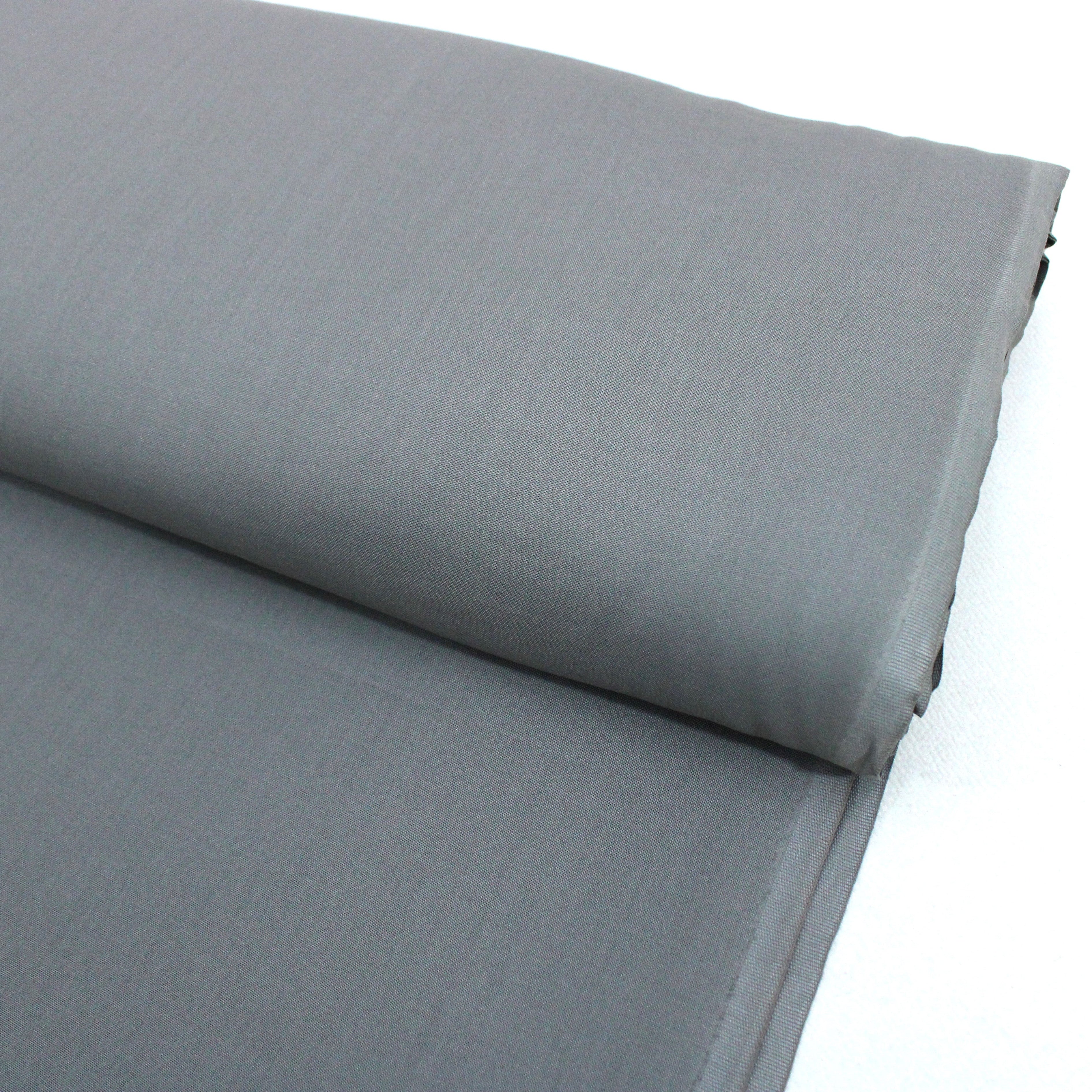 Luxury Plain 100% Cotton - 58" Wide- Grey (Per Metre)