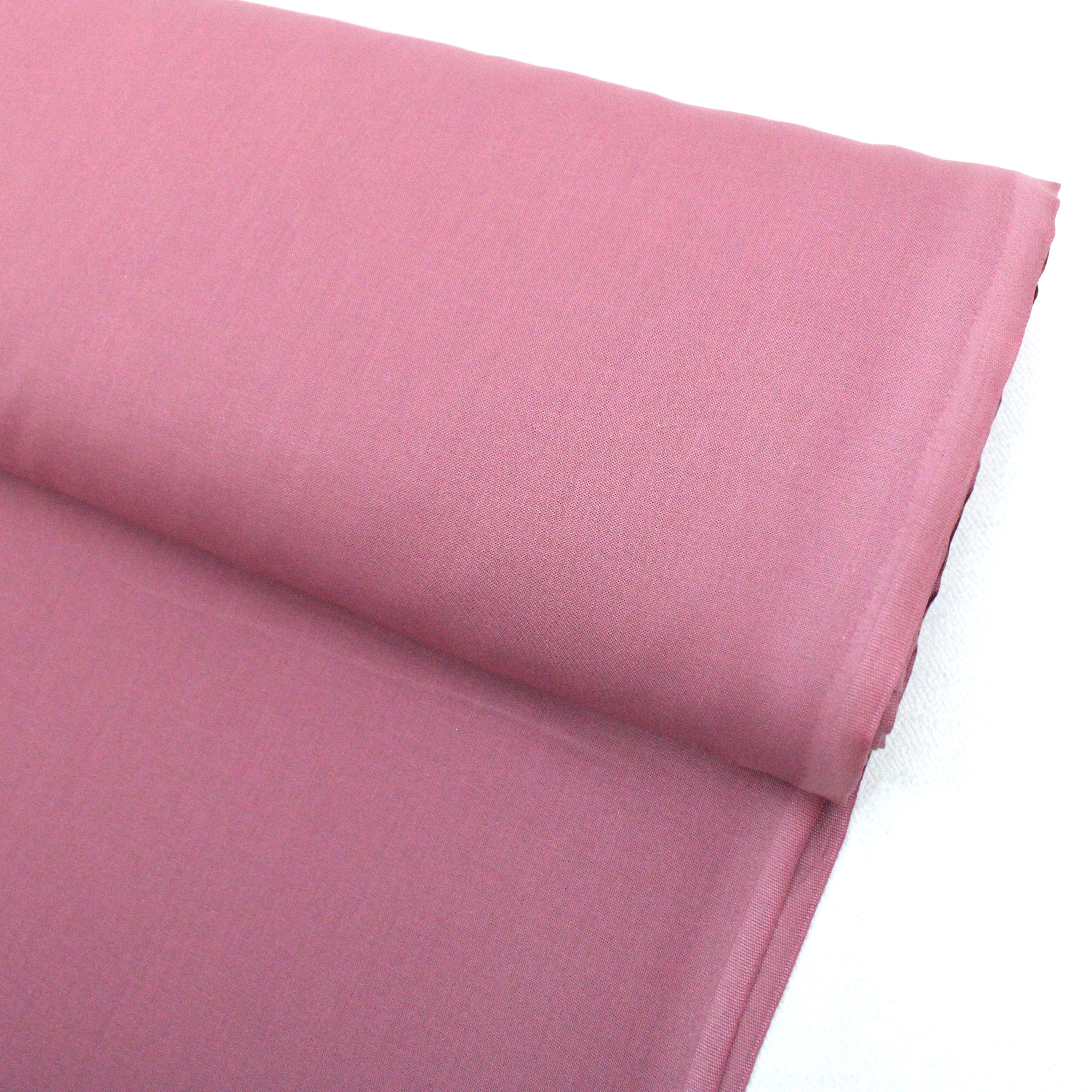 Luxury Plain 100% Cotton - 58" Wide- Mauve (Per Metre)