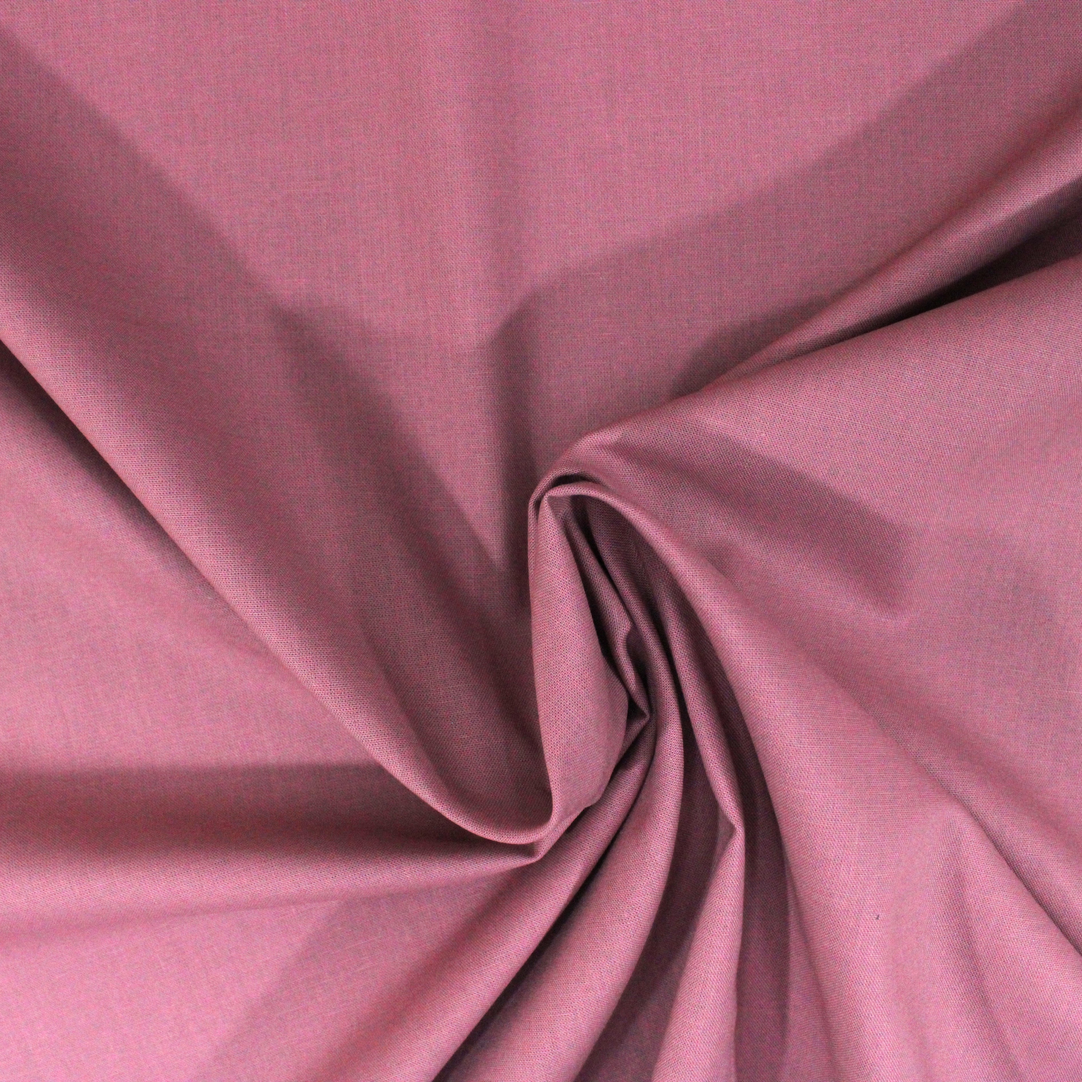 Luxury Plain 100% Cotton - 58" Wide- Mauve (Per Metre)