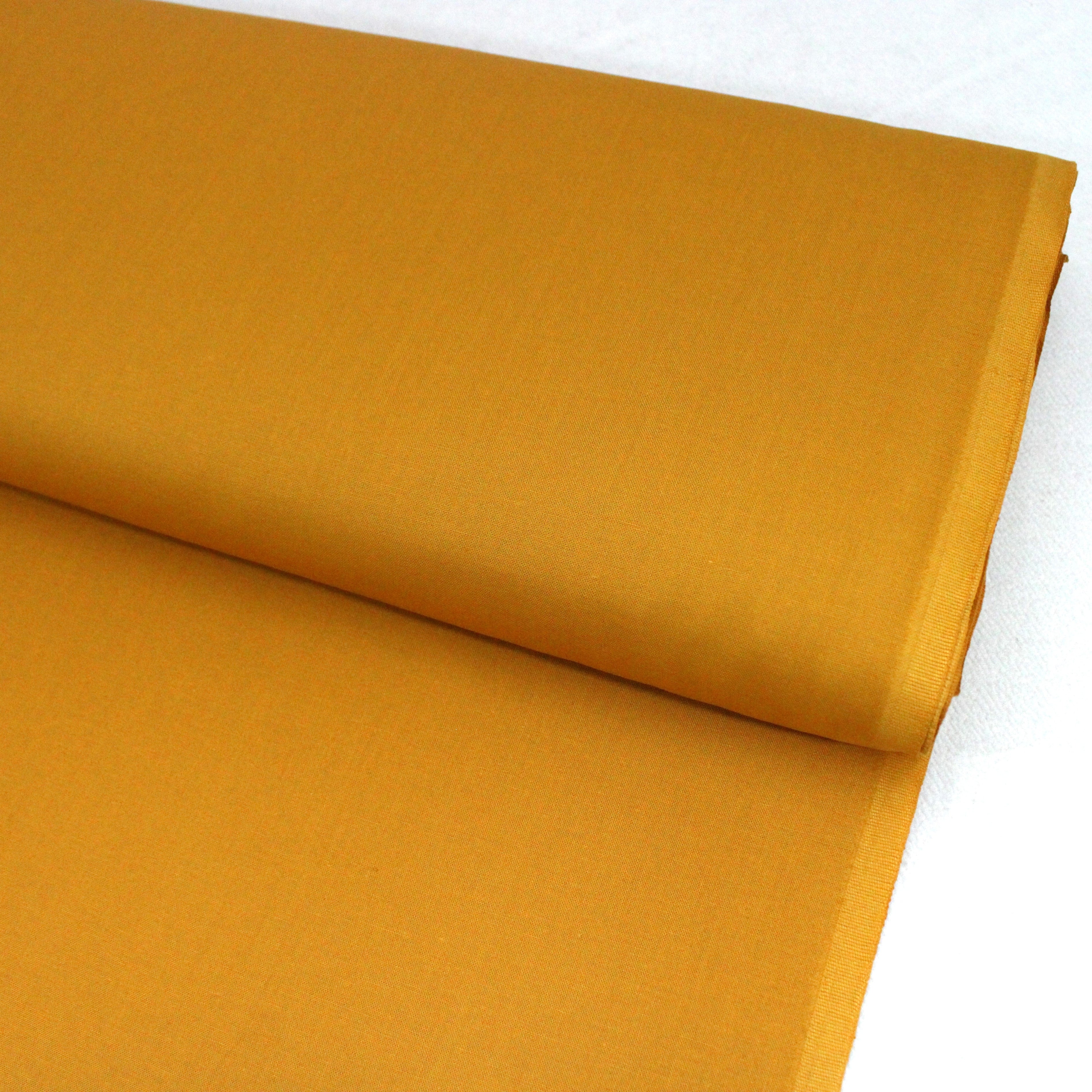 Luxury Plain 100% Cotton - 58" Wide- Gold (Per Metre)