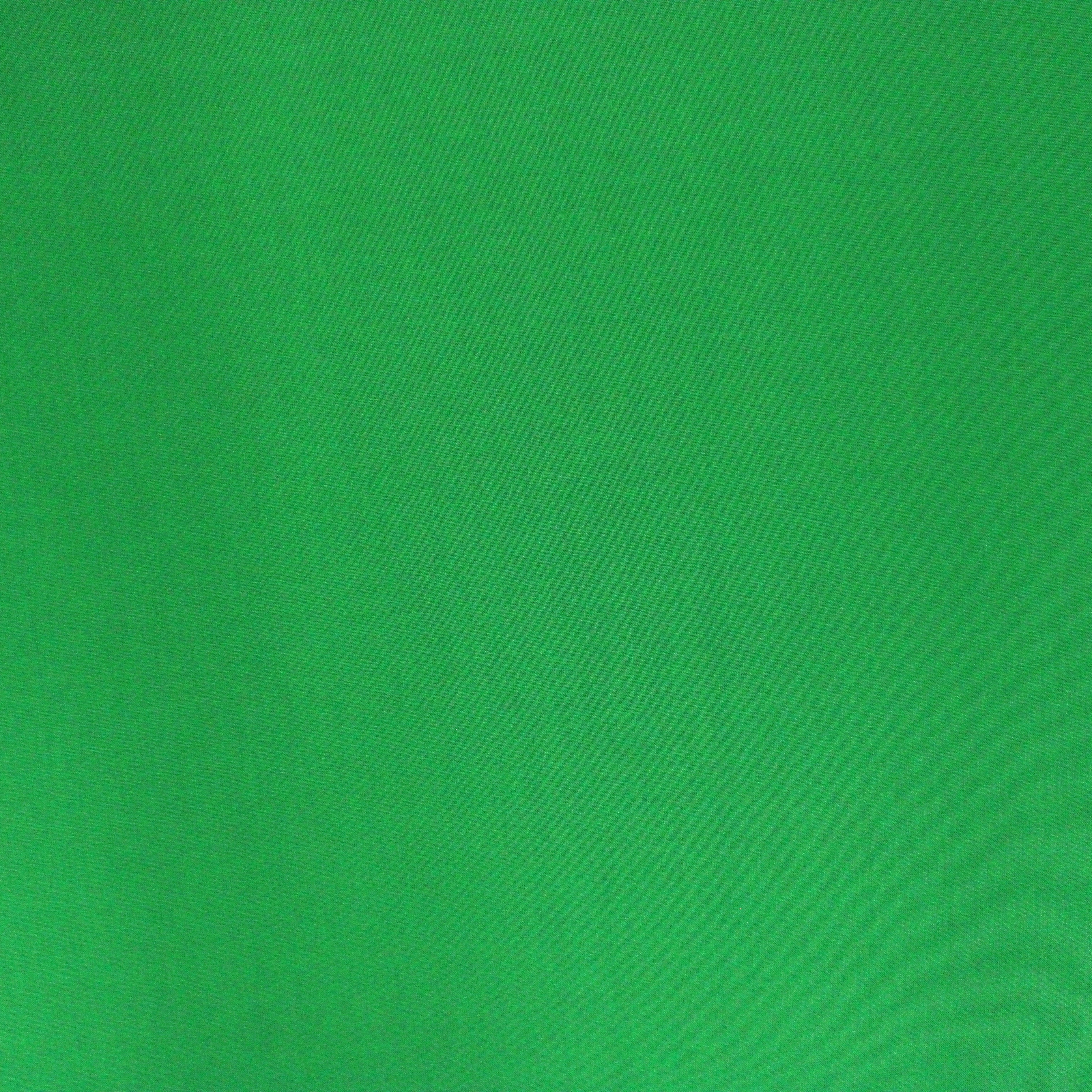 Luxury Plain 100% Cotton - 58" Wide- Green (Per Metre)