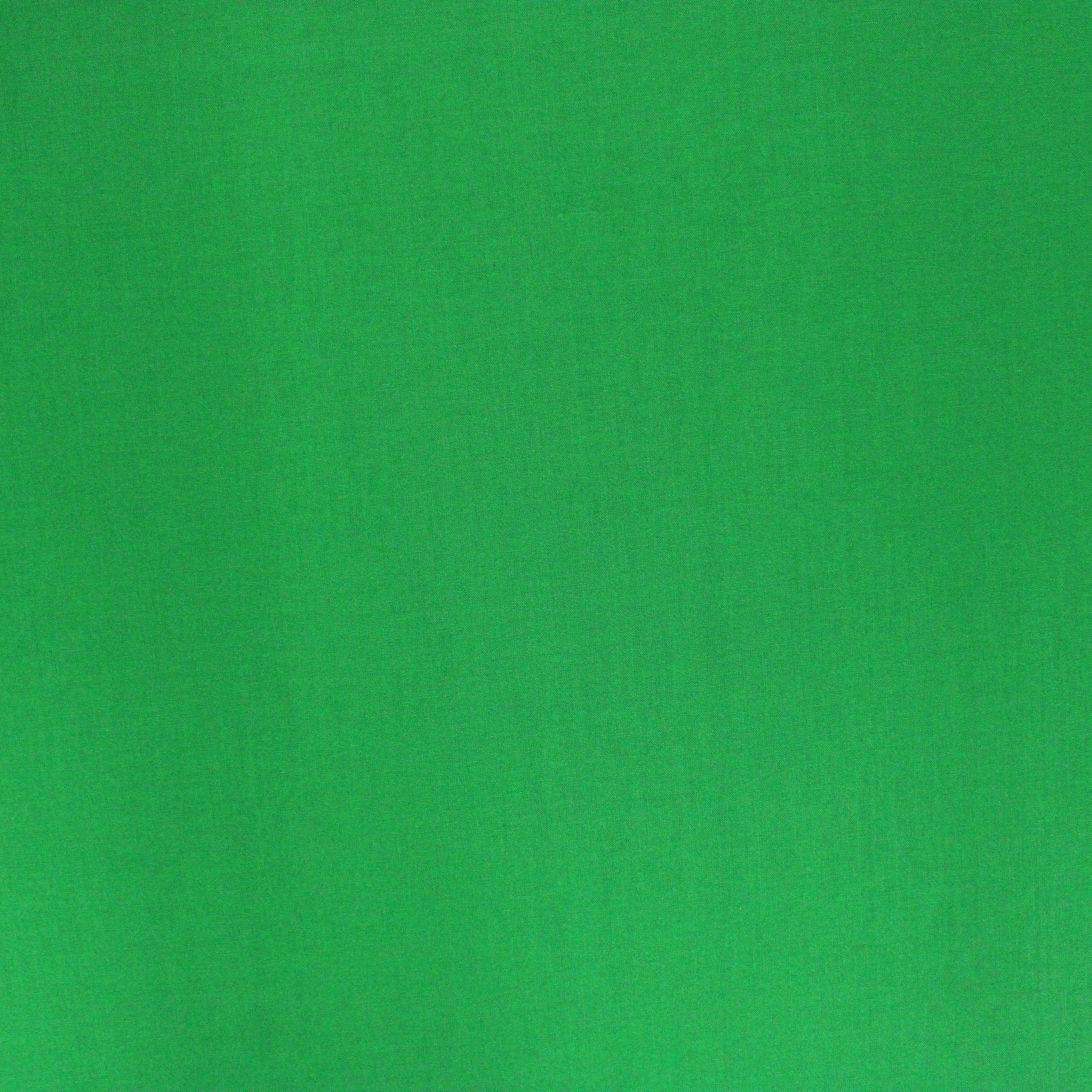 Luxury Plain 100% Cotton - 58" Wide- Green (Per Metre)