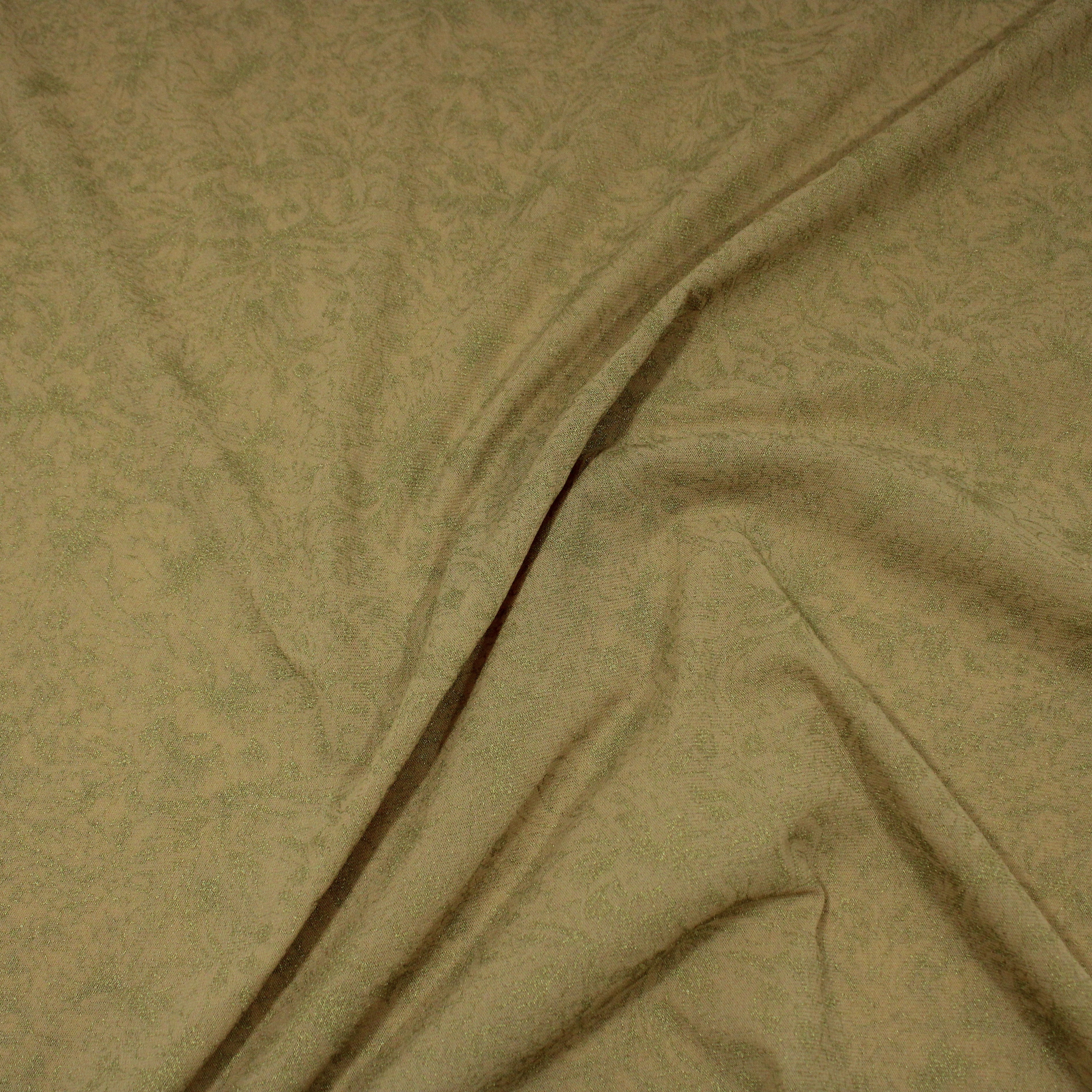 10 Metres Soft Printed Mesh Jersey - 55" Wide (Gold)