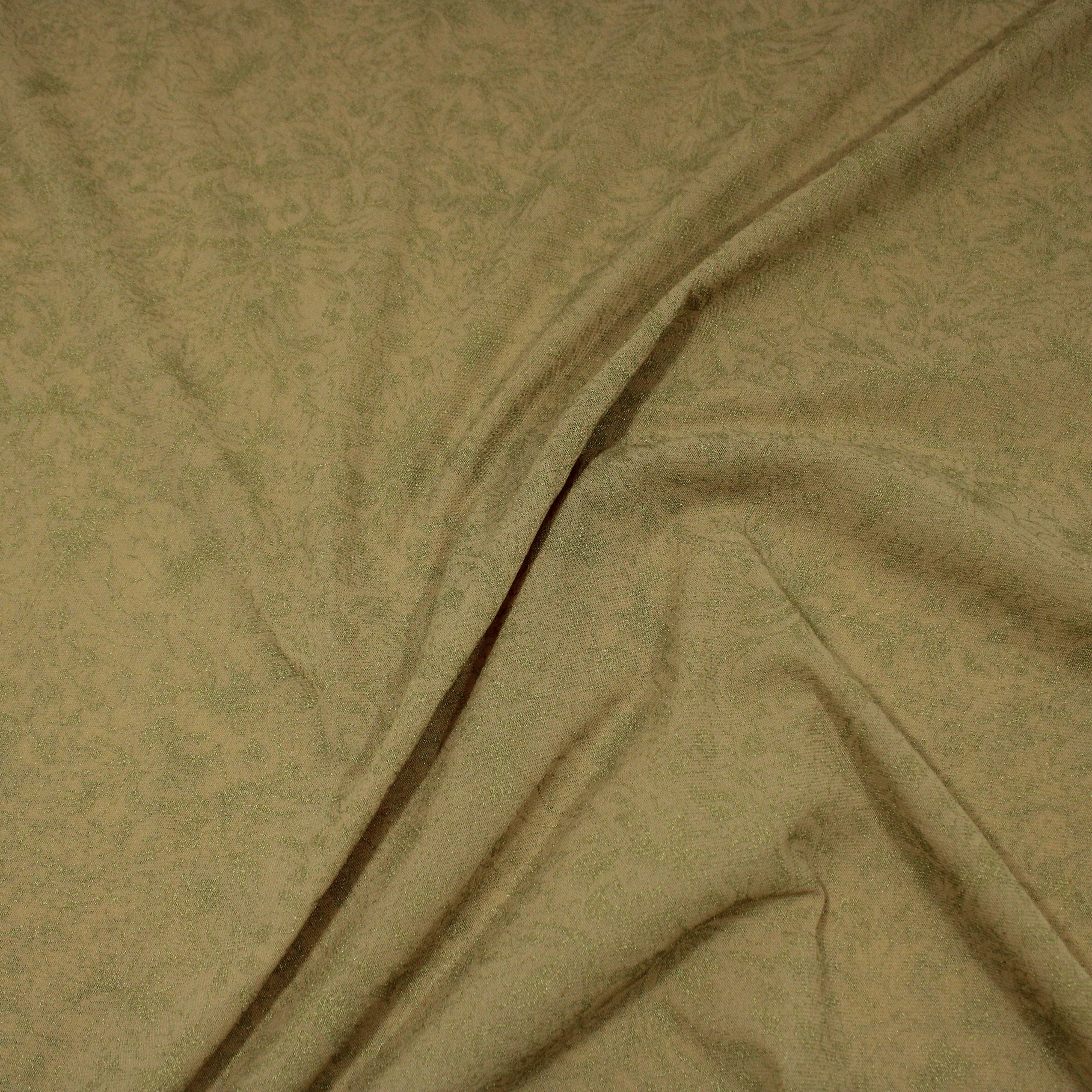 10 Metres Soft Printed Mesh Jersey - 55" Wide (Gold)