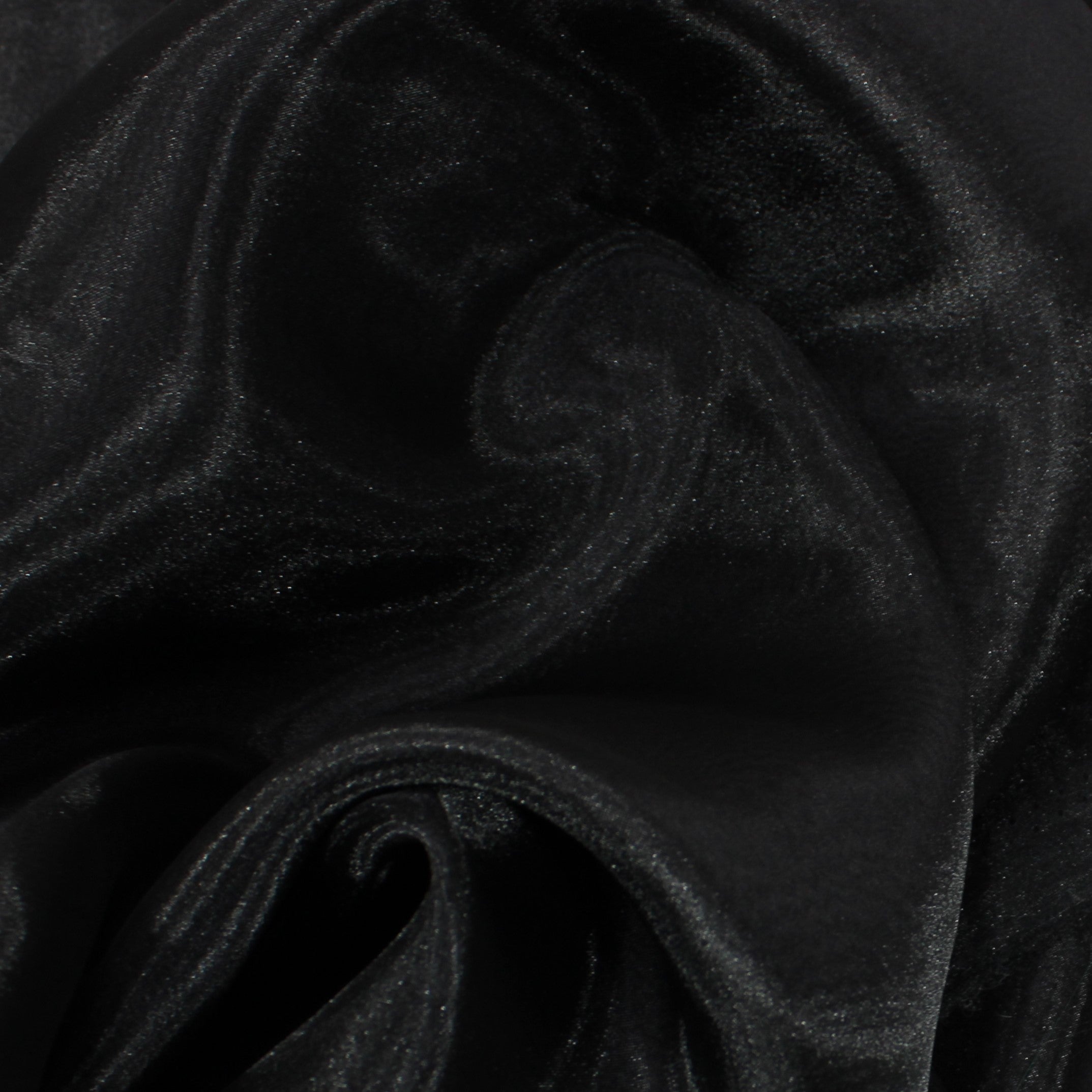 3 Metres, Plain Organza, 'BLACK' - 55" Wide