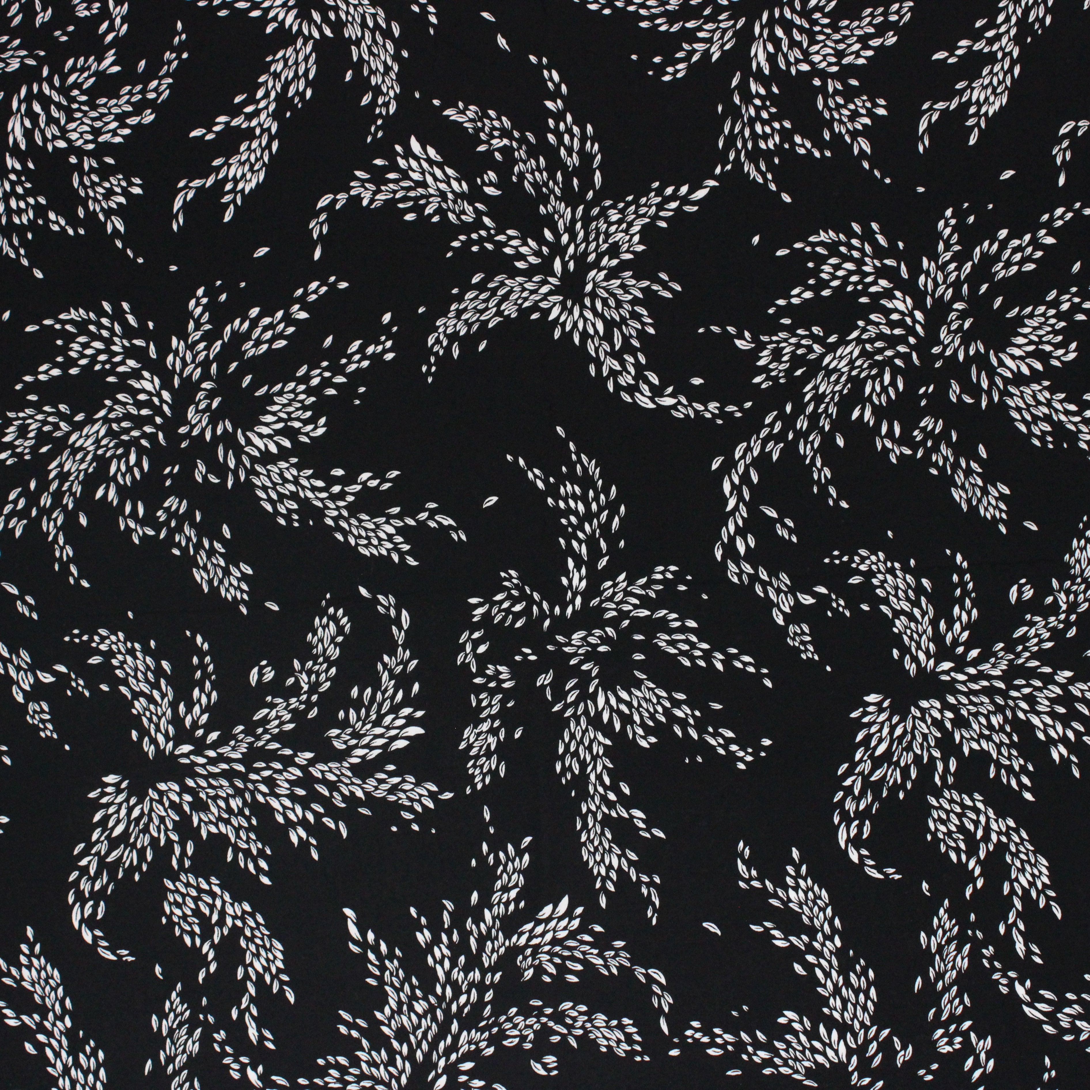 Premium Two Tone Viscose Fabric, 'BLACK & WHITE' - 55" Wide (3 Metres)