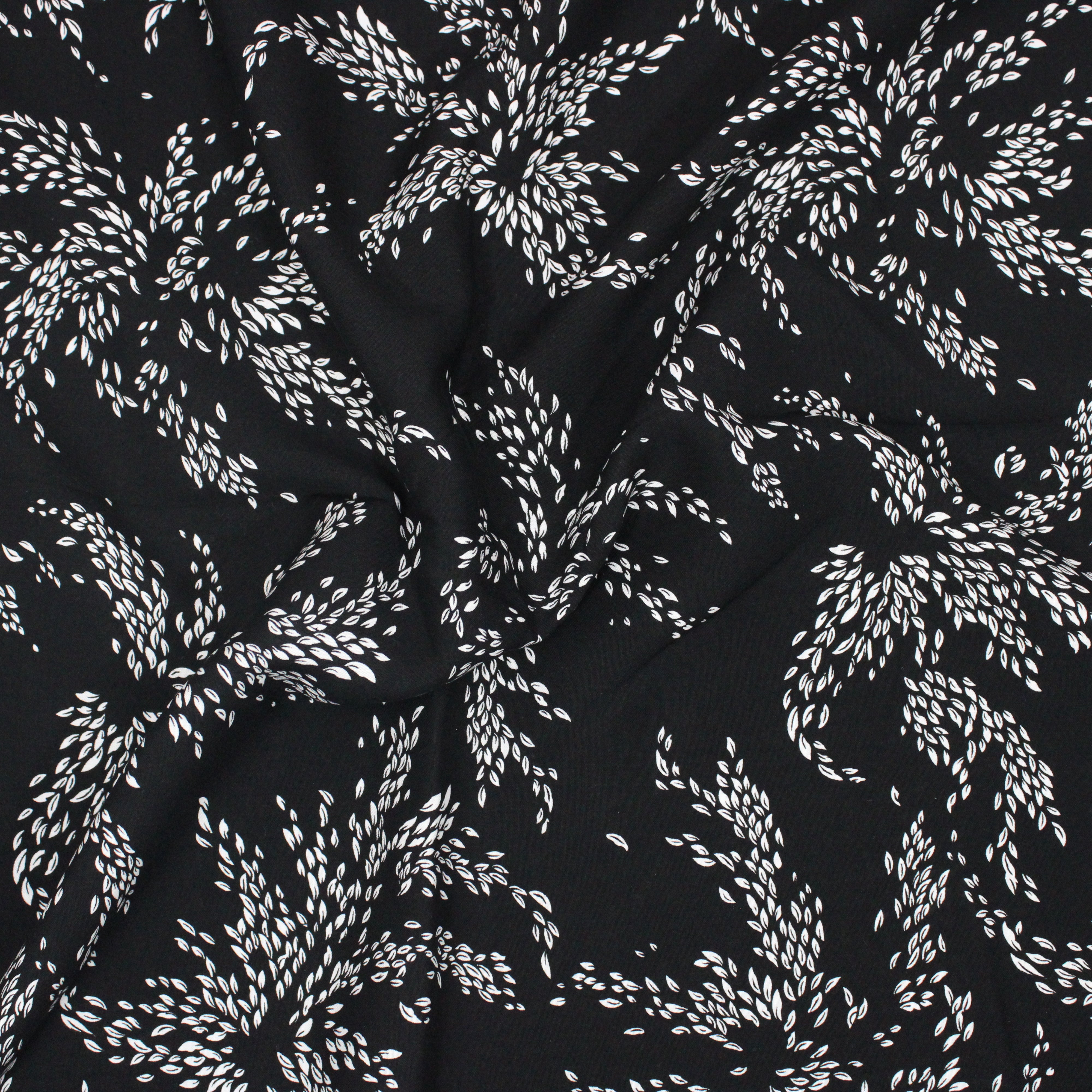 Premium Two Tone Viscose Fabric, 'BLACK & WHITE' - 55" Wide (3 Metres)