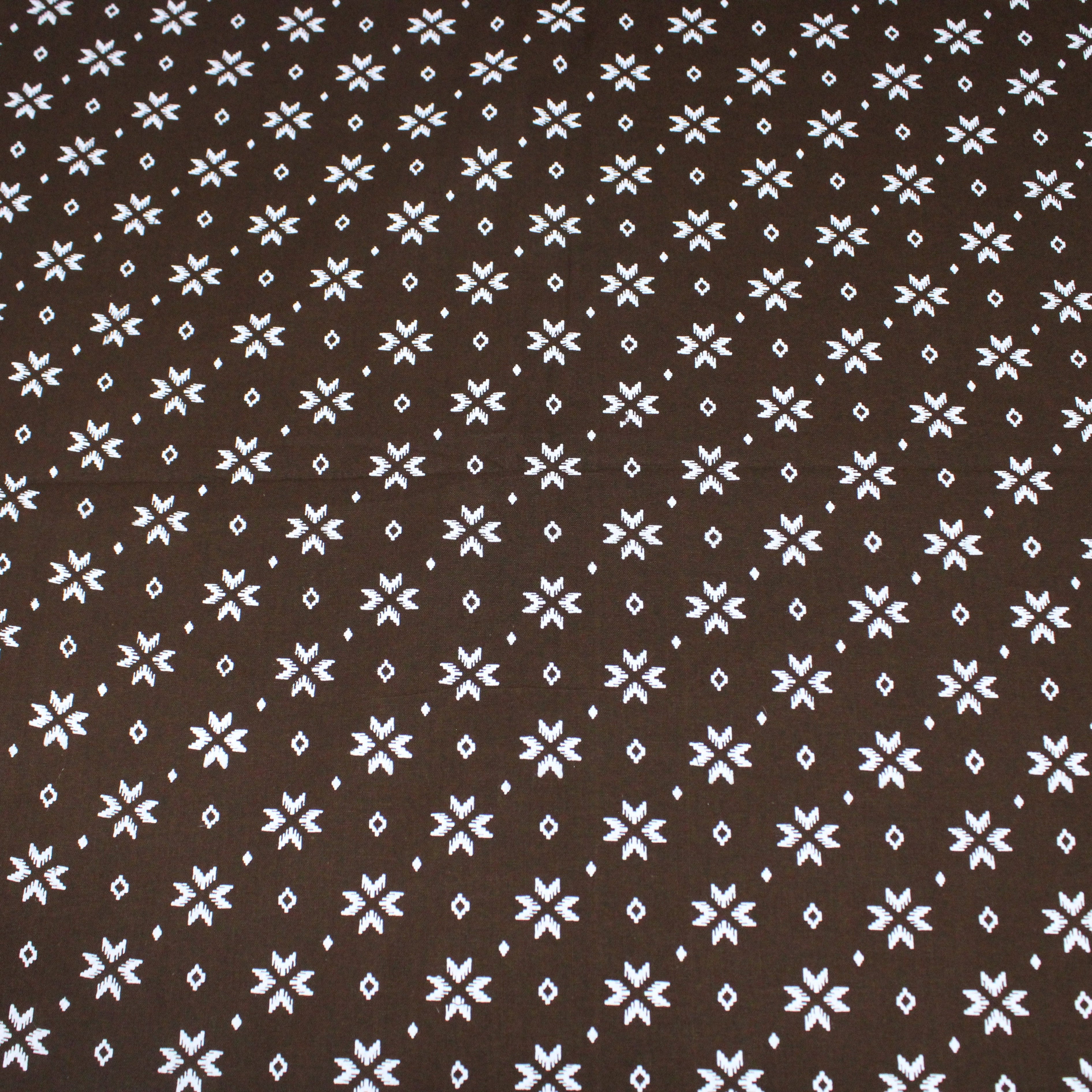 2.9 Metres Luxury 100% Cotton - 36" Wide - Brown (Design Will Vary)