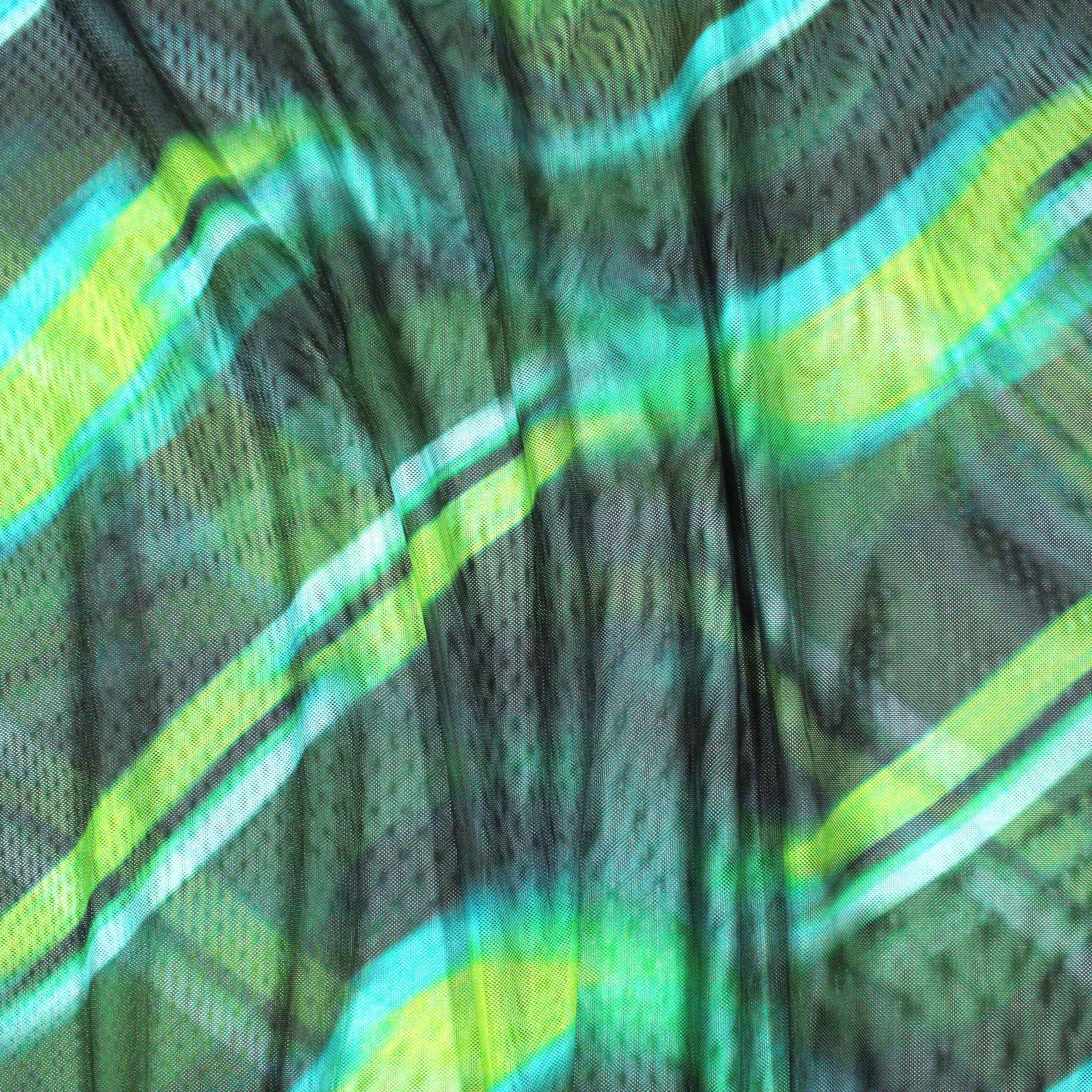 3 Metres Stretch Mesh Jersey - 55" Wide - Green