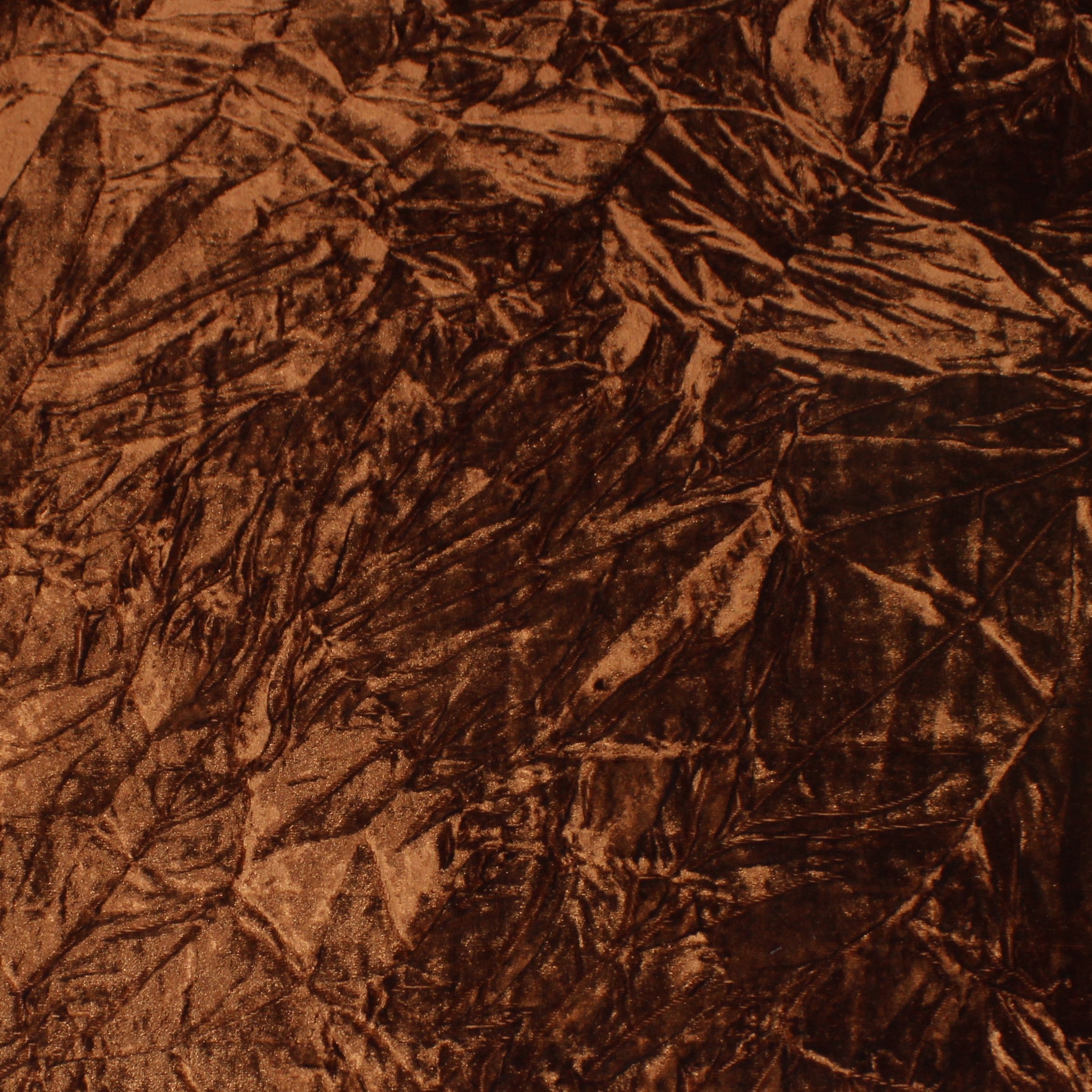 Crushed velvet, 'BROWN' - 55" Wide (3 Metres)