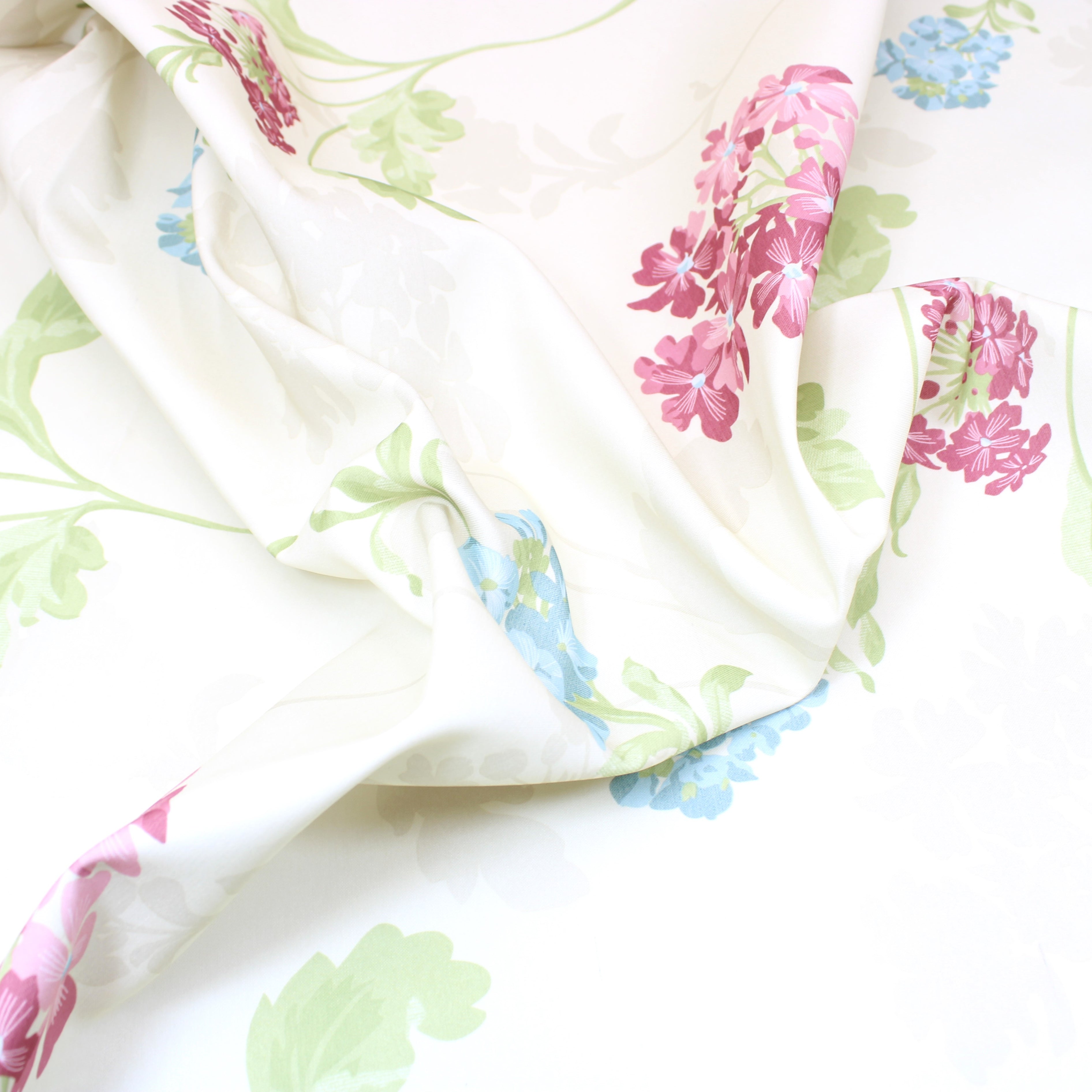 3 Metres Printed Panama 100% Polyester 'Floral'-55" Wide