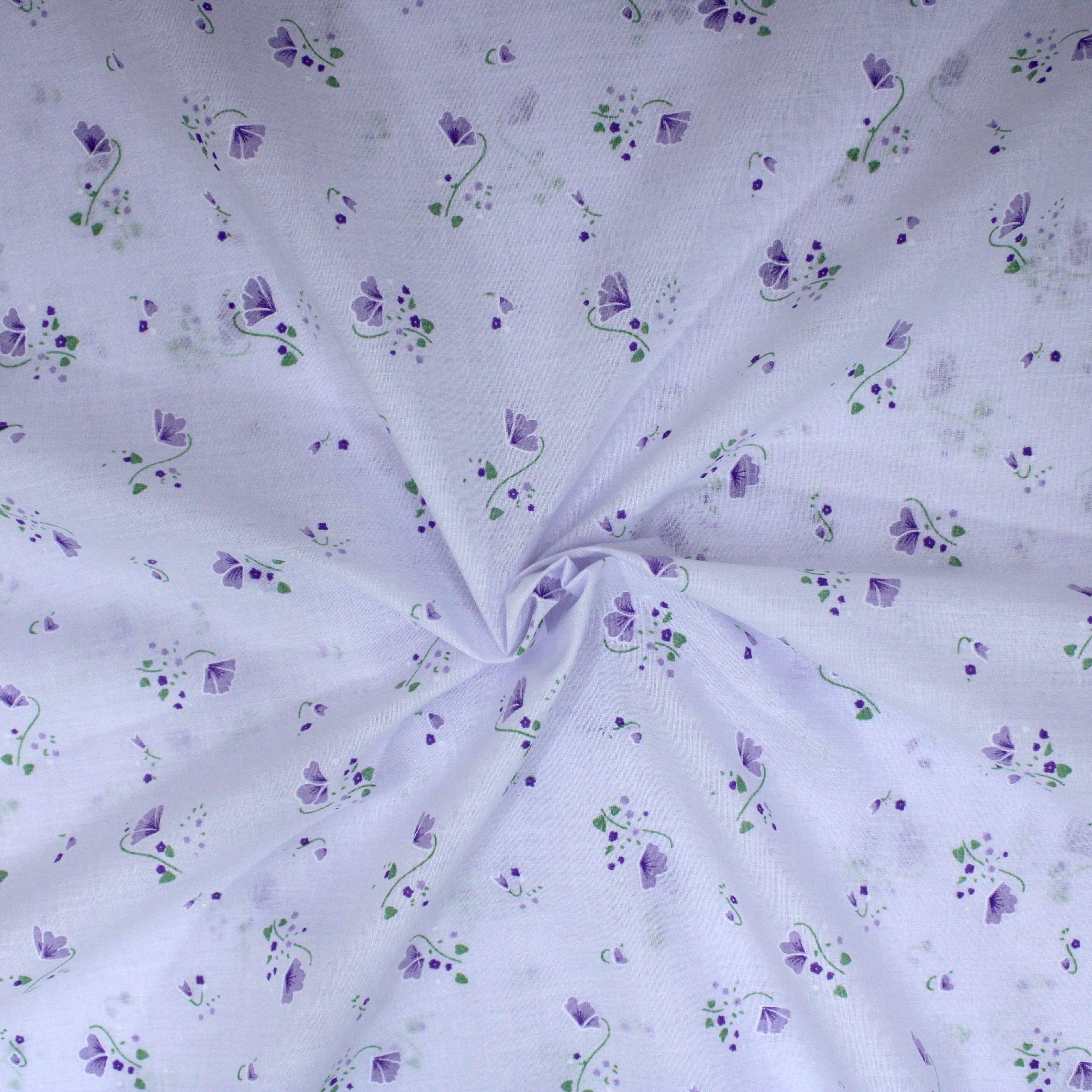 Printed Poly Cotton, 'DAISY' - 45" Wide (3 Metres)