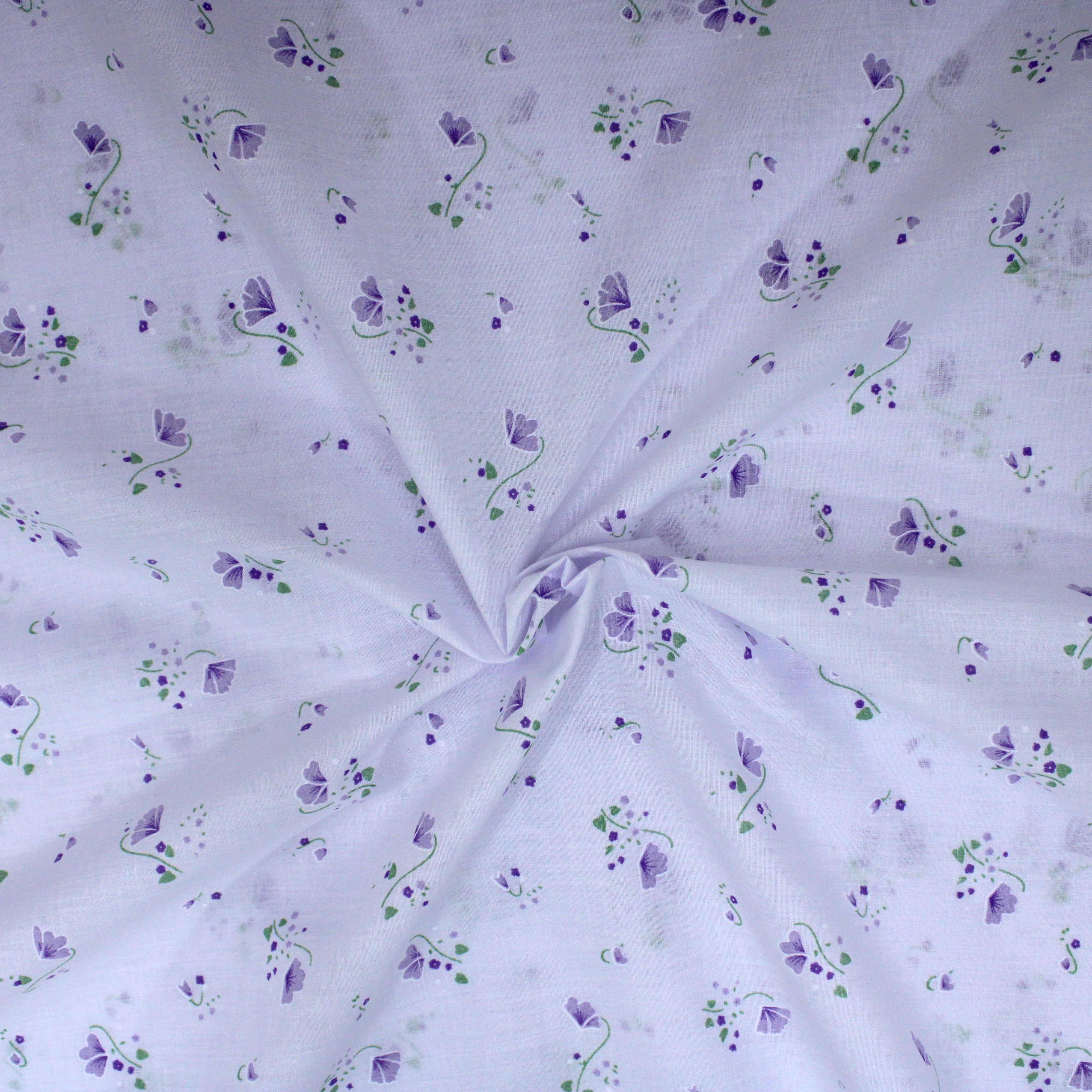 Printed Poly Cotton, 'DAISY' - 45" Wide (3 Metres)