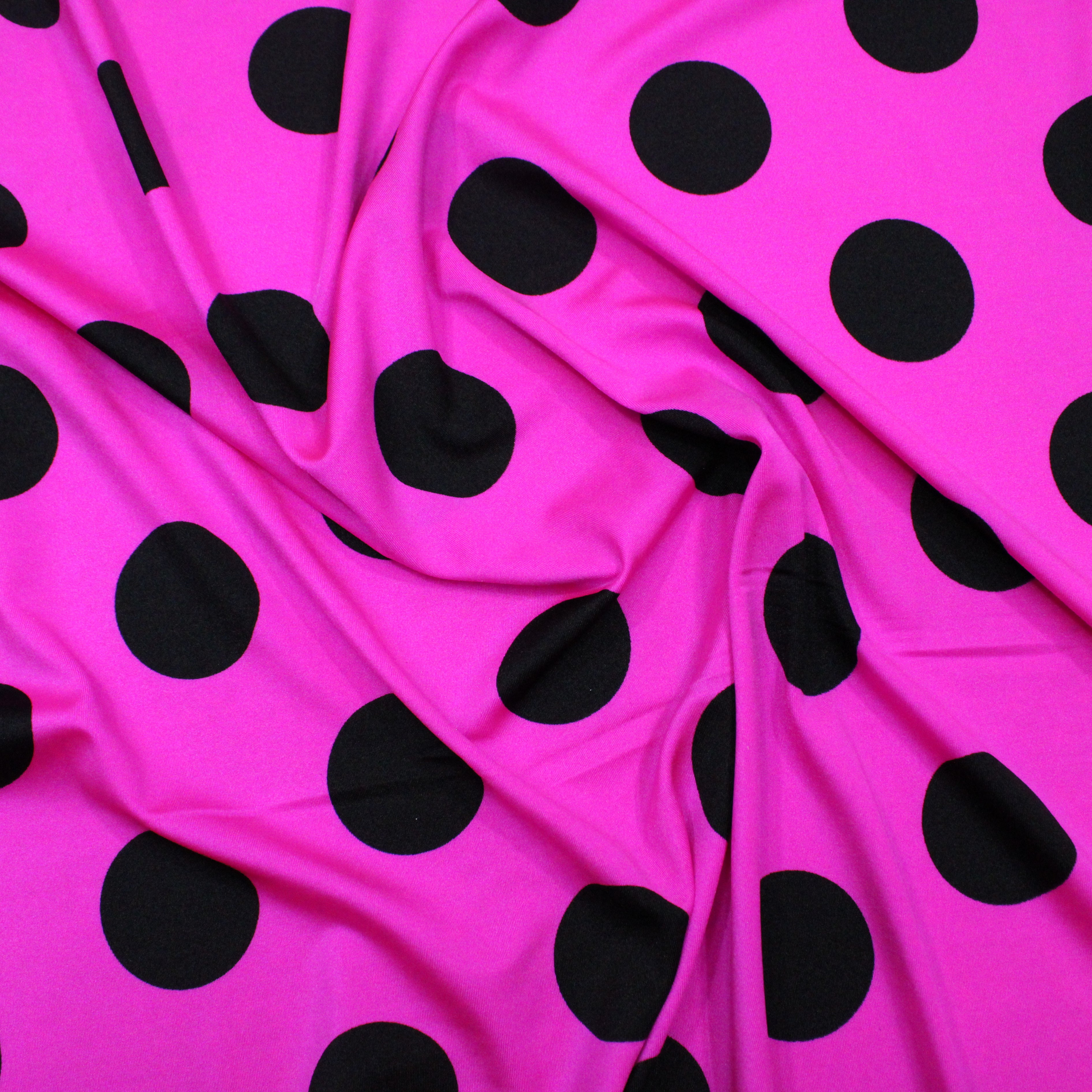 Per Metre Luxury Durable Lycra Effect Floral Printed Jersey 55" Wide - Pink