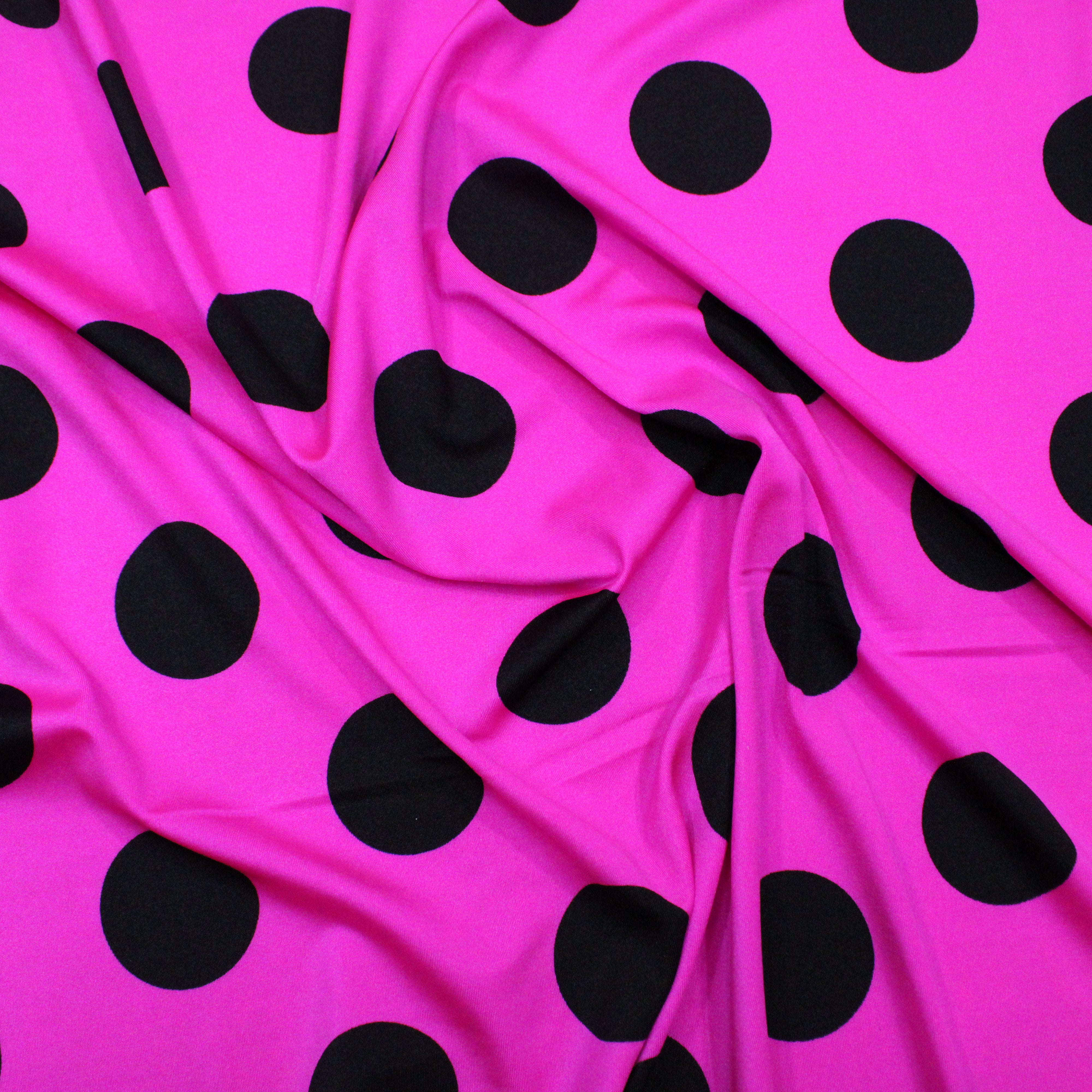 Per Metre Luxury Durable Lycra Effect Floral Printed Jersey 55" Wide - Pink