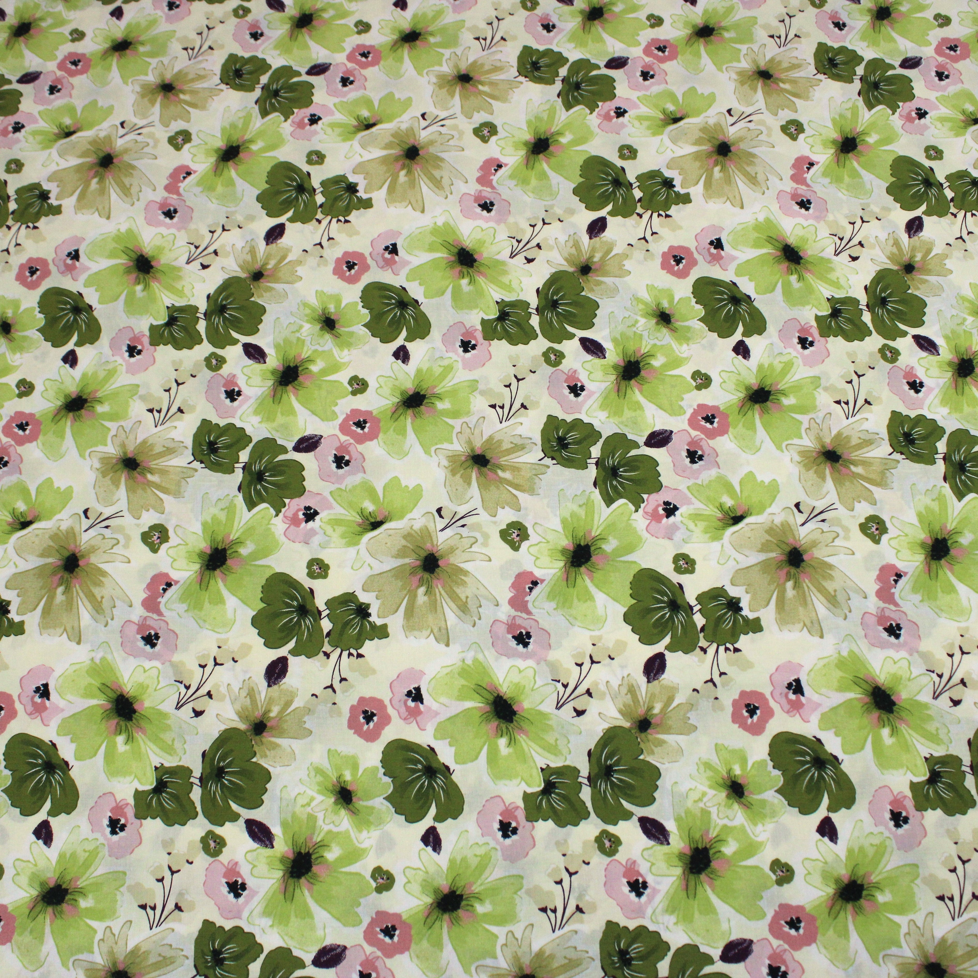 3 Metres, Premium Cotton Lawn - 60" Wide - Green