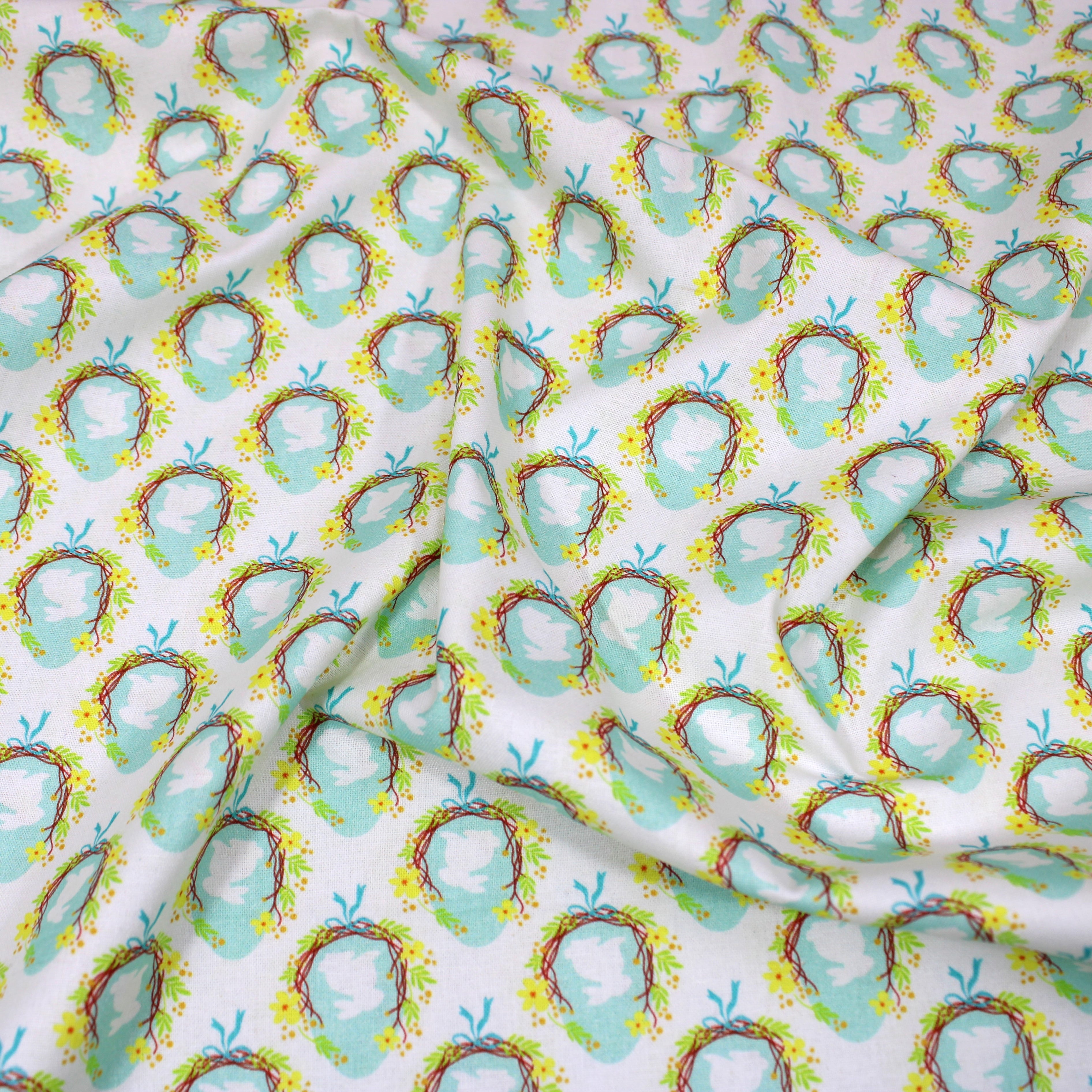 Premium Easter Fabric Range 100% Quilting Cotton- 45" Wide (Nest) (Per Metre)