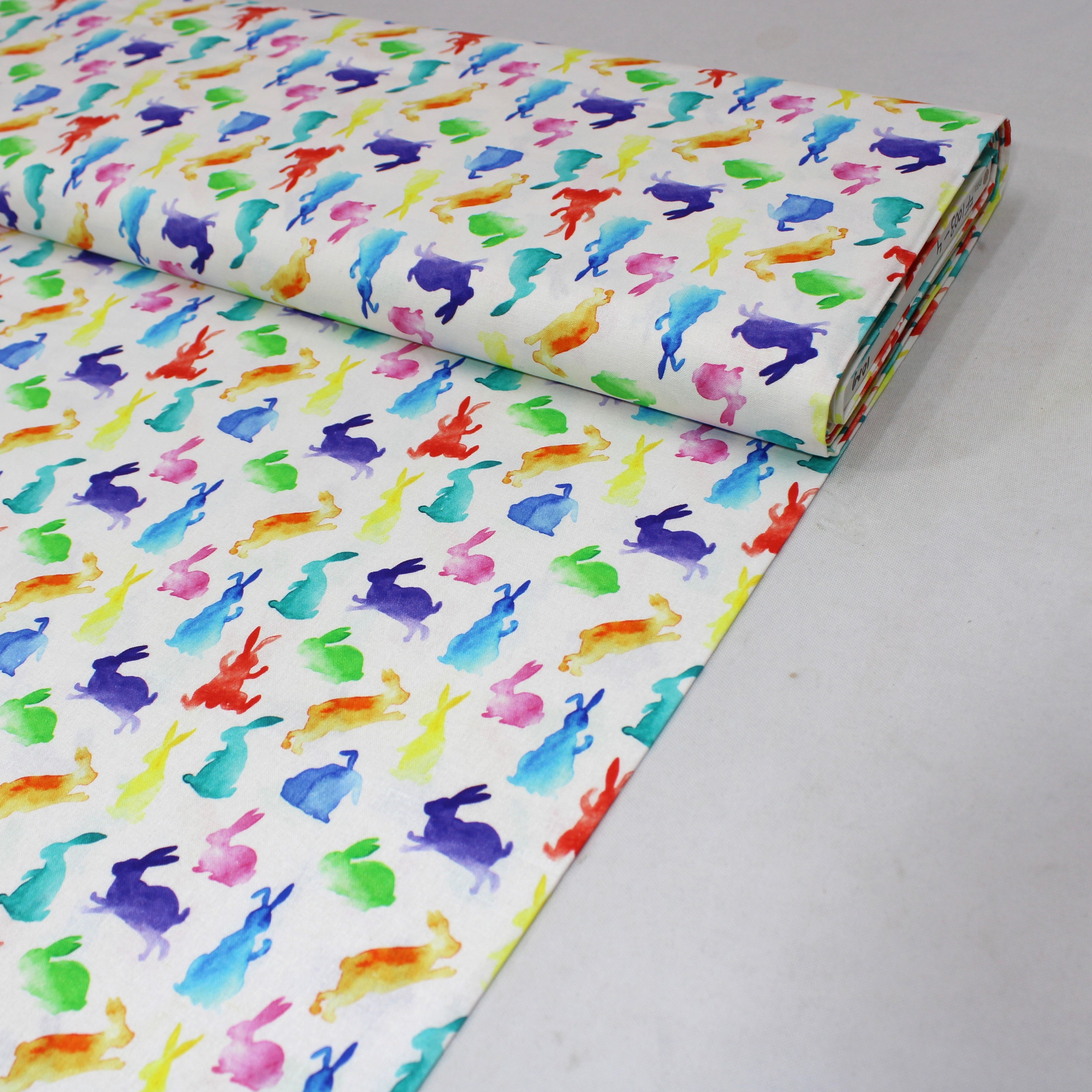 Premium Easter Fabric Range 100% Quilting Cotton- 45" Wide (Rainbow) (Per Metre)
