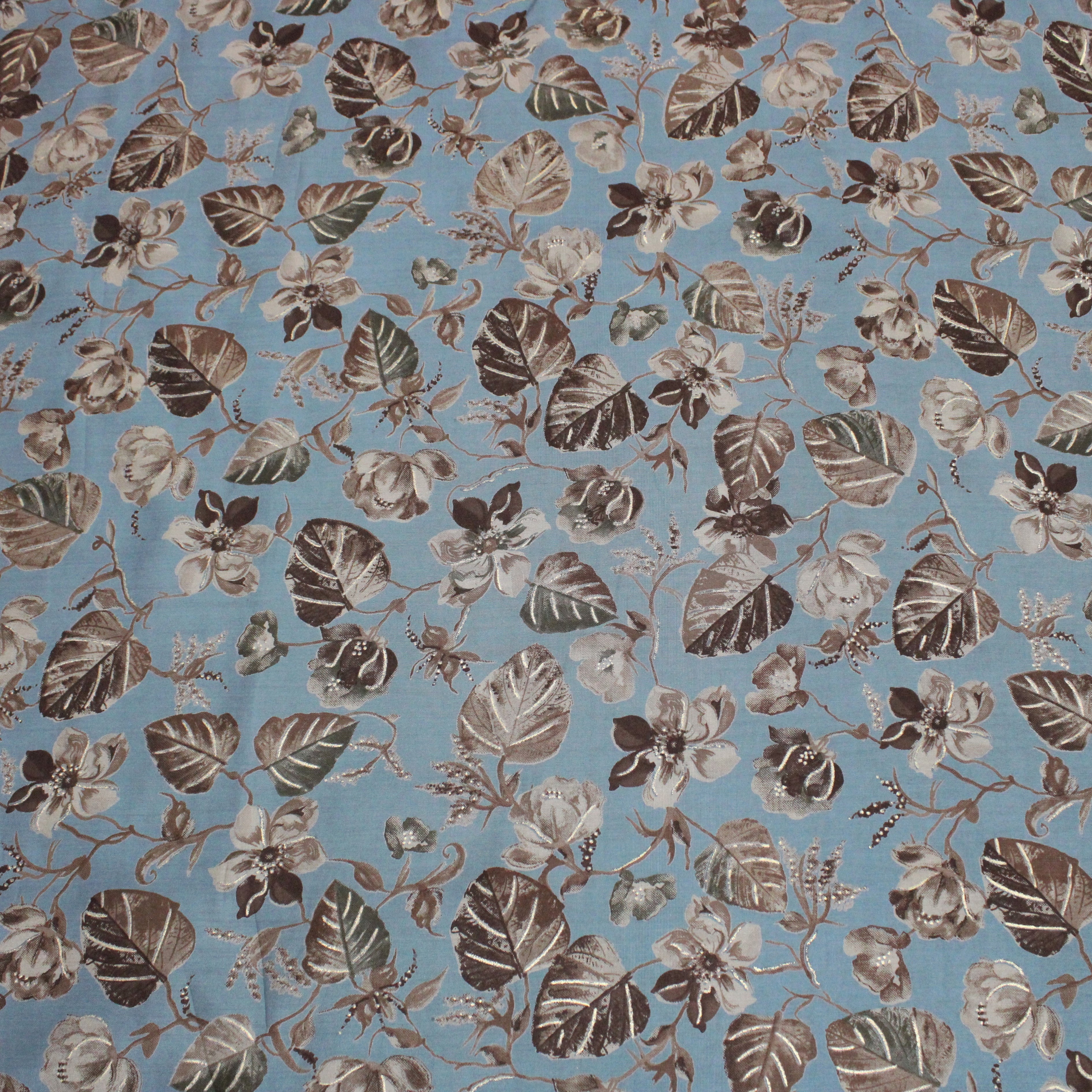 Digital Roman Silk, 'ANCIENT BLUE' -45" Wide (3 Metres)