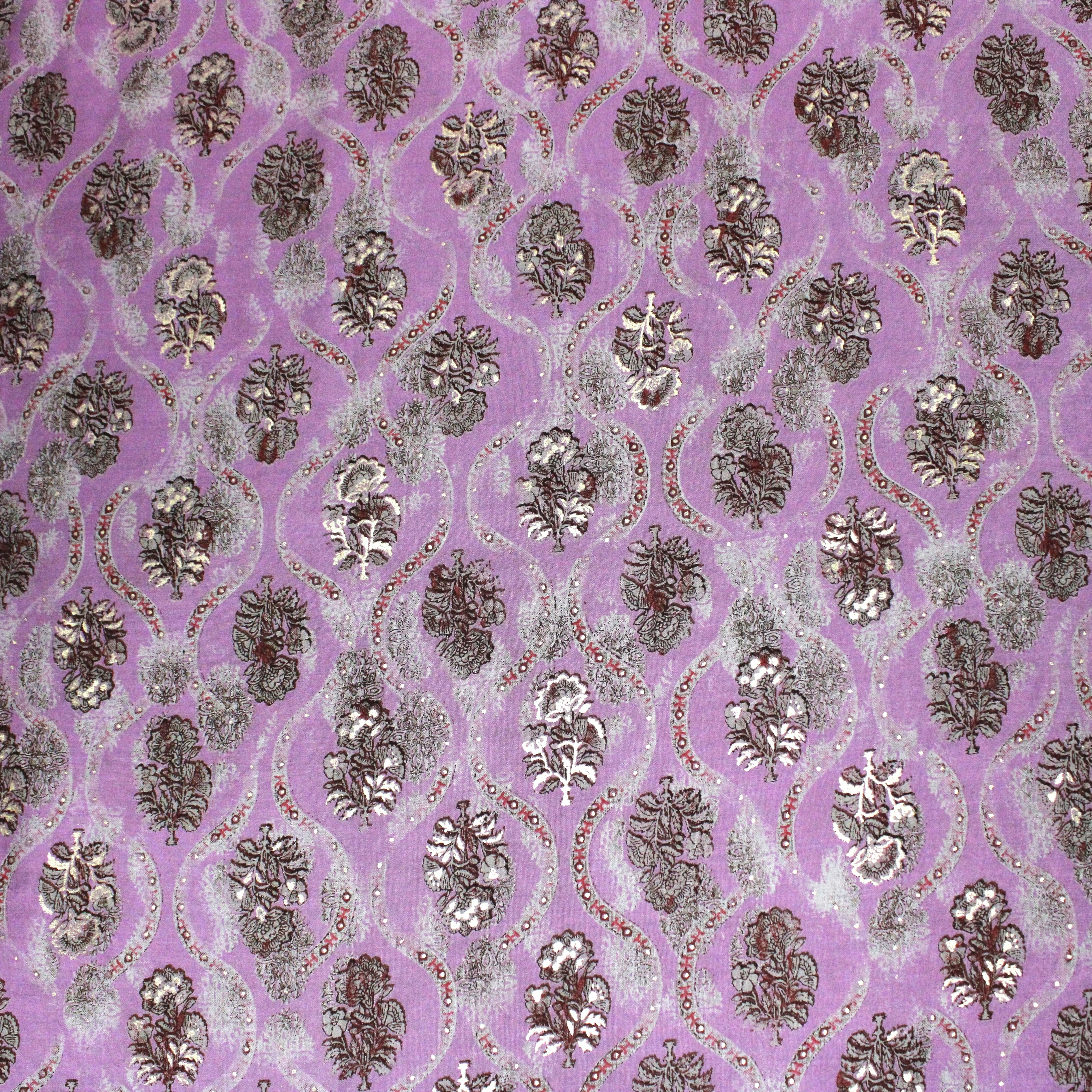 Digital Roman Silk, 'ANCIENT PURPLE' -45" Wide (3 Metres)