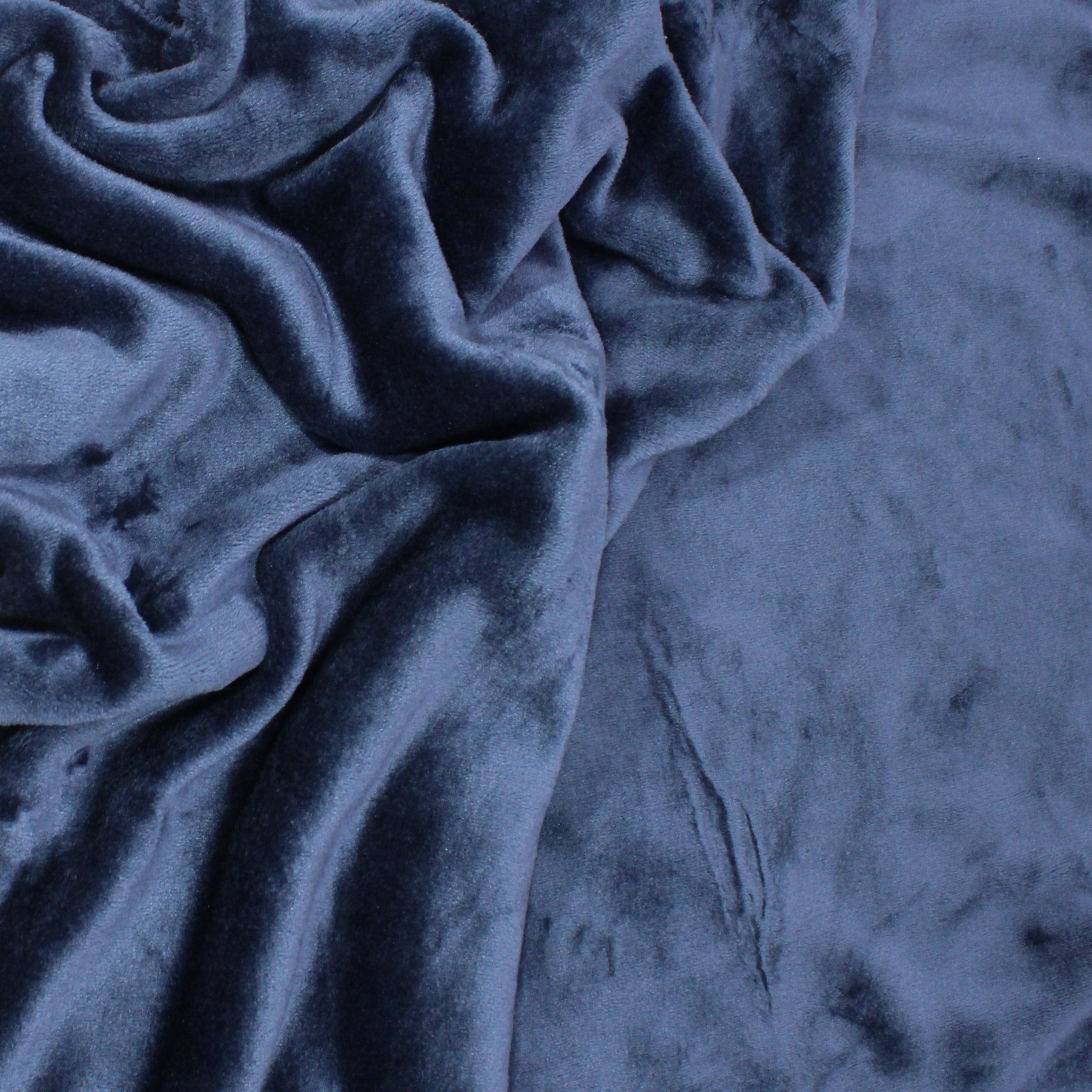 3 Metres, Ultra Soft Cuddle Fleece, 'NAVY' -55" Wide