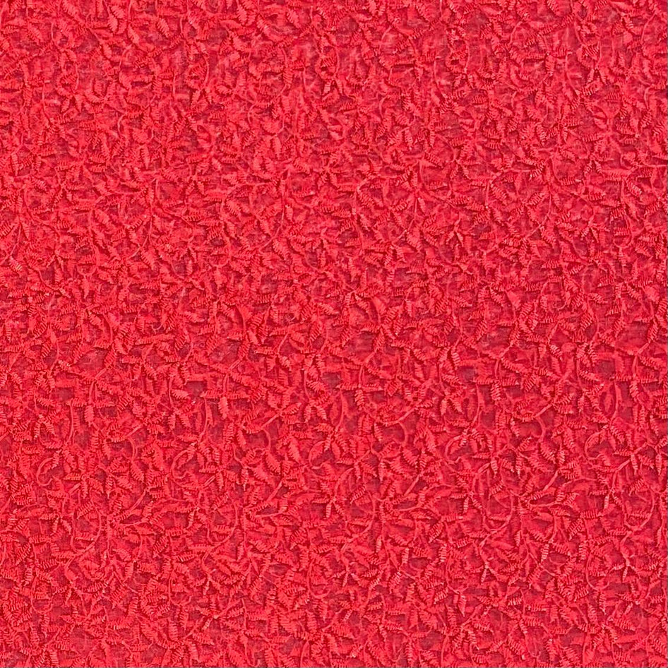 3 Metres Luxurious Embroidery Organza - 55 " Wide  (Red)
