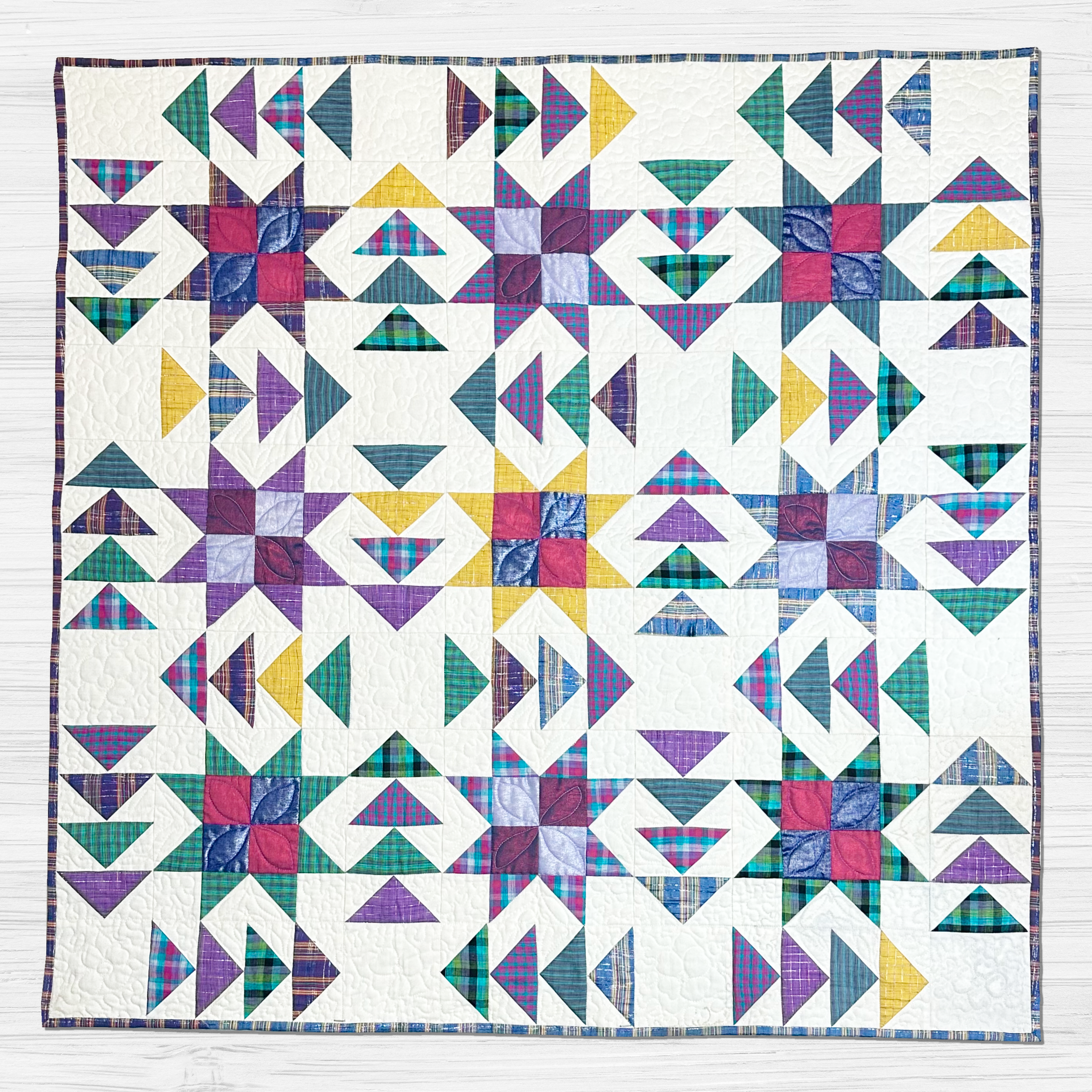 Premium 100% Cotton Lap Quilt- 100cm x 100cm (Tartans)