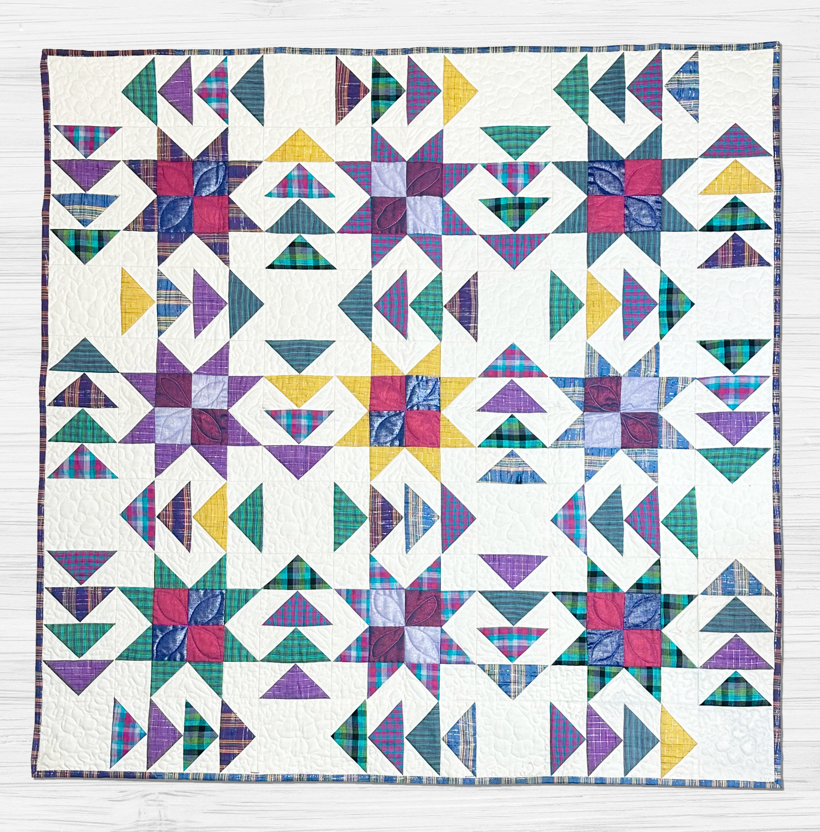 Premium 100% Cotton Lap Quilt- 100cm x 100cm (Tartans)