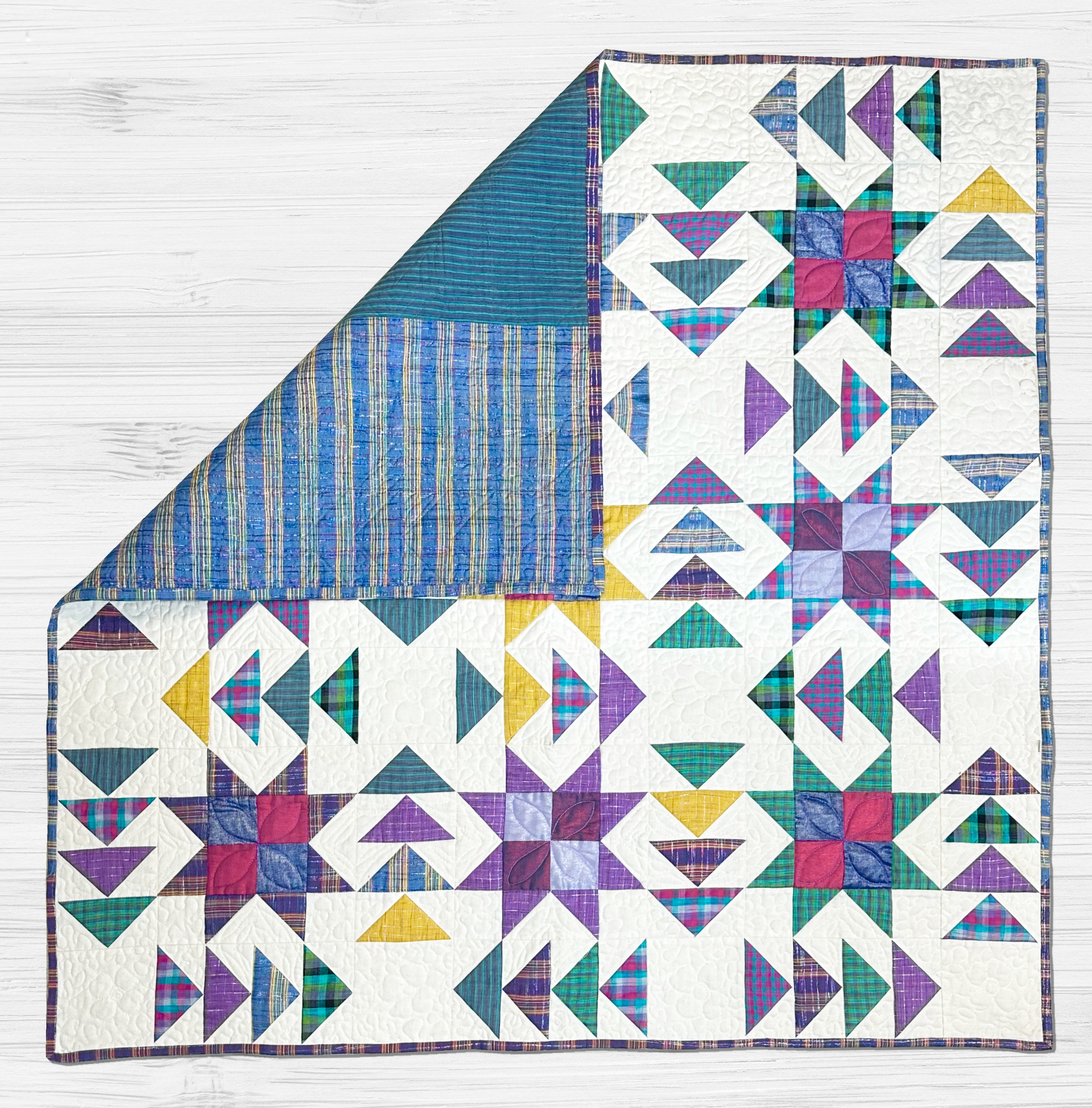 Premium 100% Cotton Lap Quilt- 100cm x 100cm (Tartans)